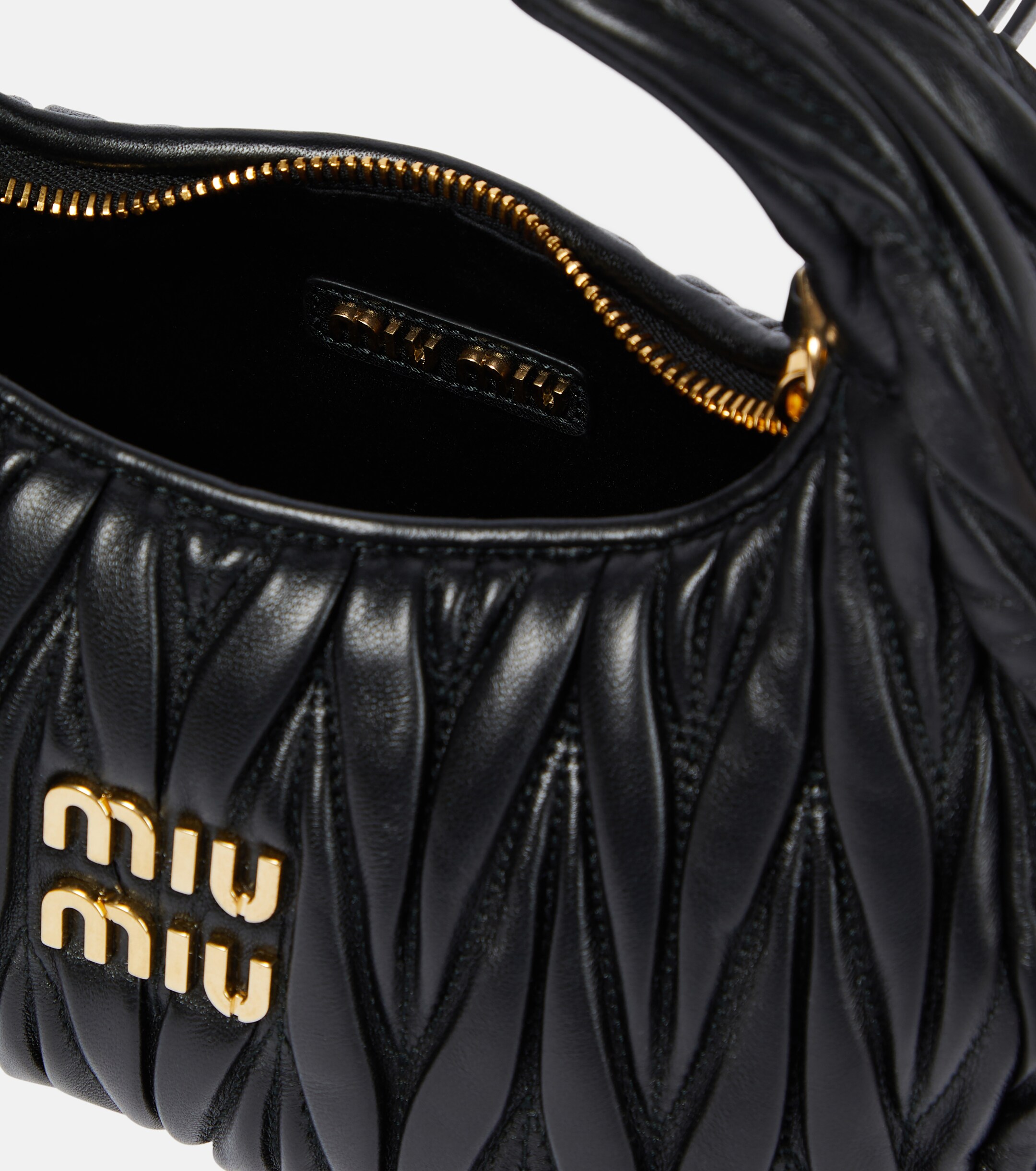 Miu Miu Miu Wander matelassé leather shoulder bag