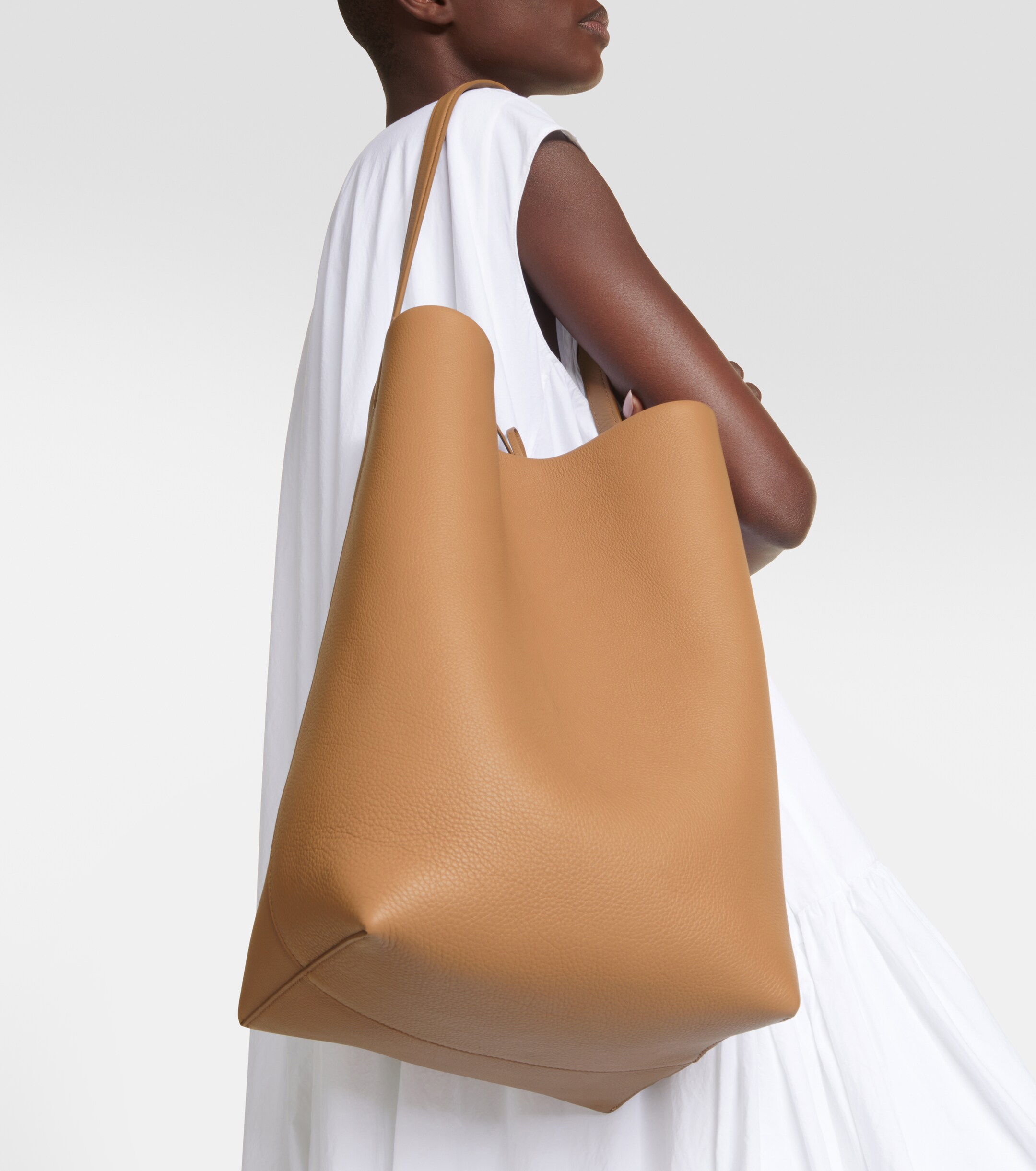 The Row N/S Park Large leather tote bag