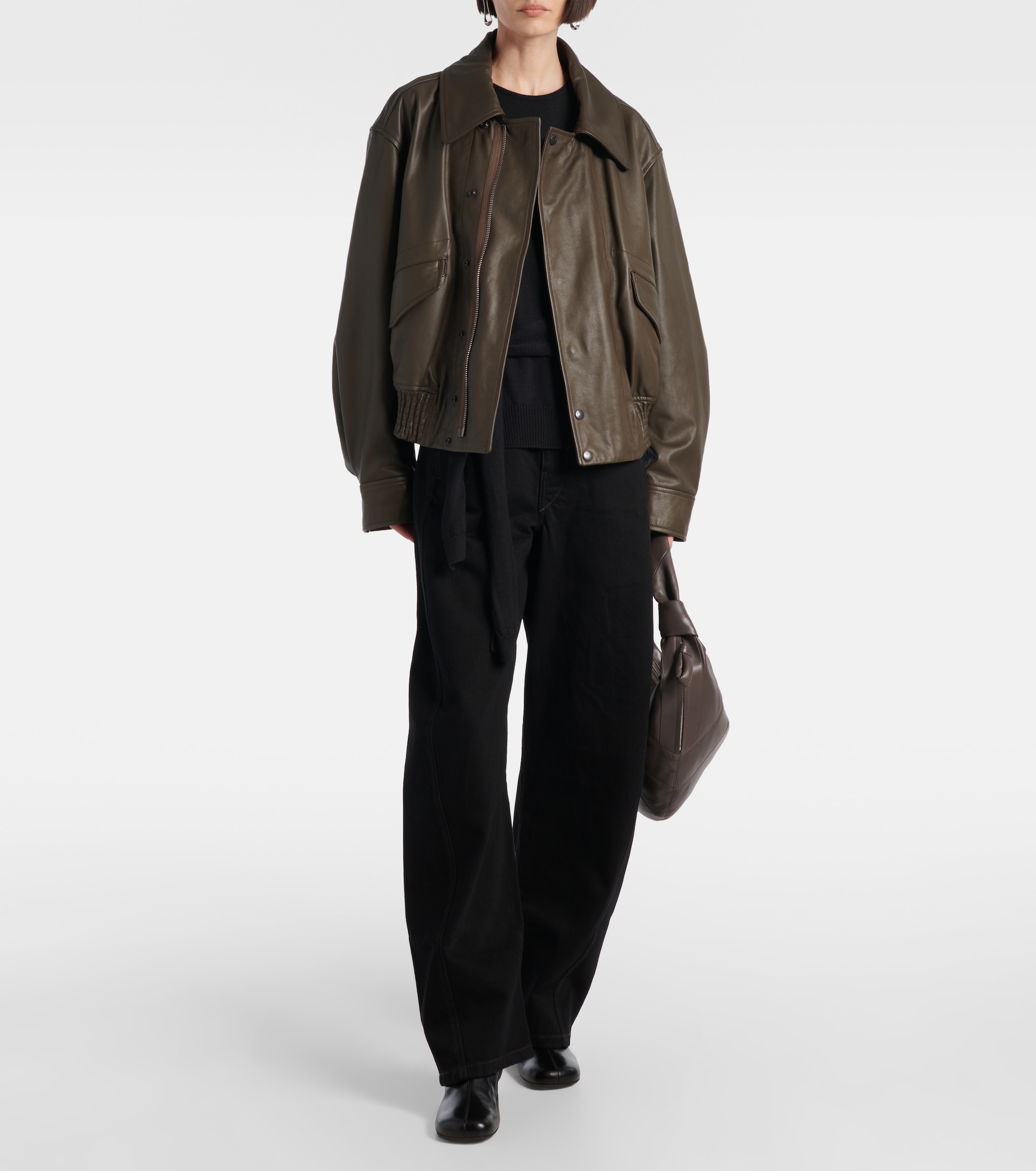 Lemaire Anatomic 55 leather ankle boots