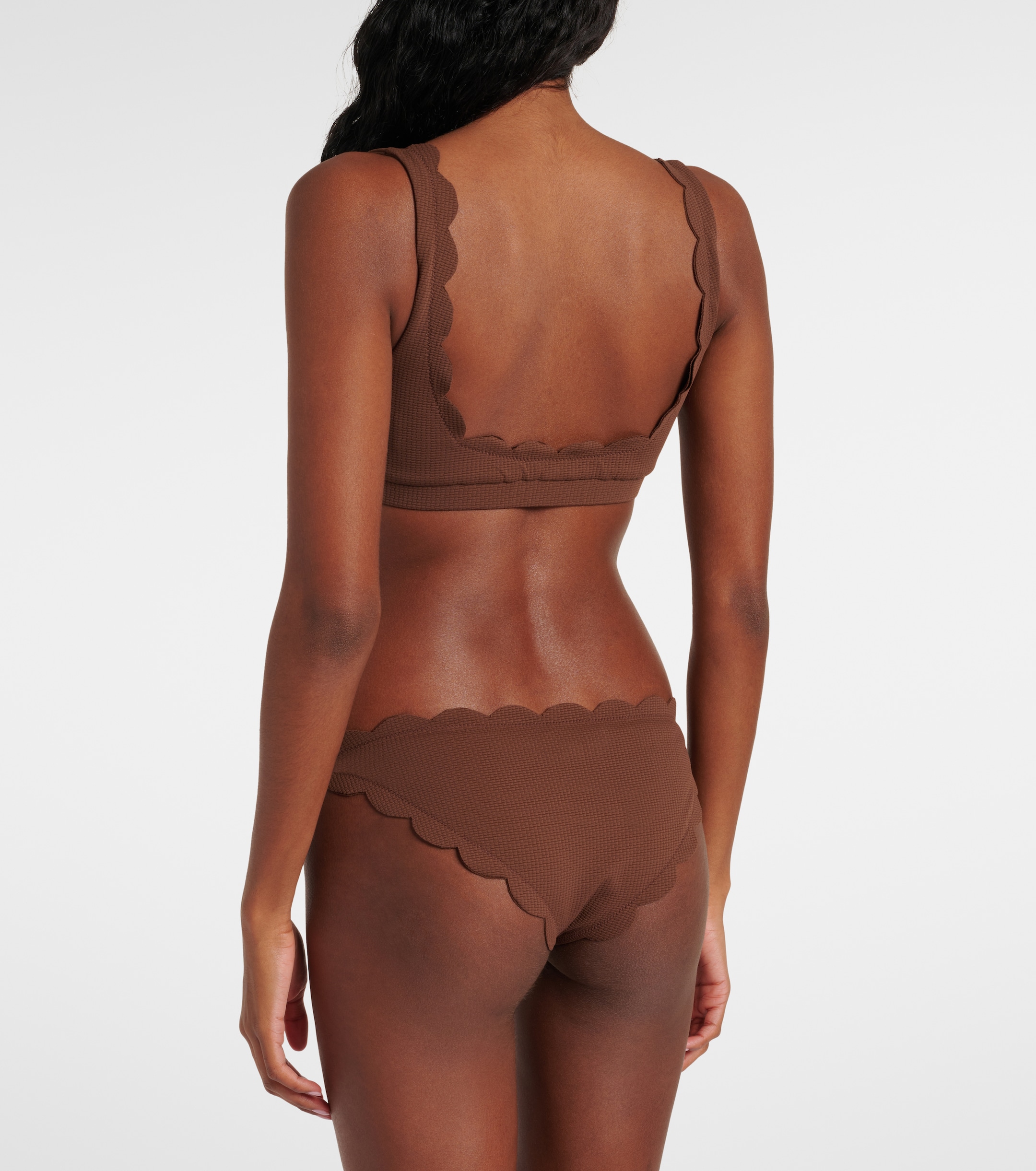 Marysia Mini Palm Springs scalloped bikini top