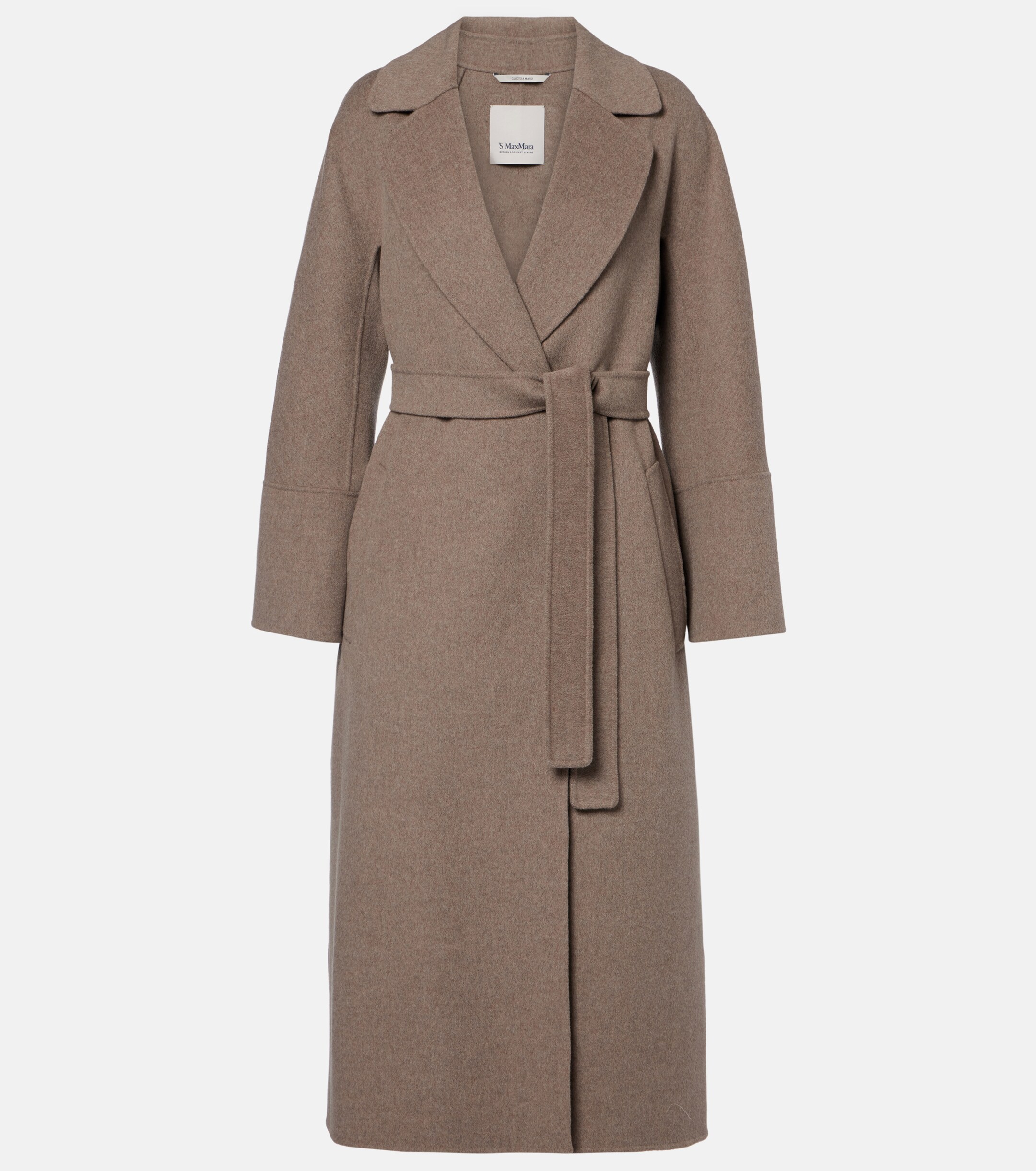 S Max Mara - Elisa virgin wool wrap coat | Plush