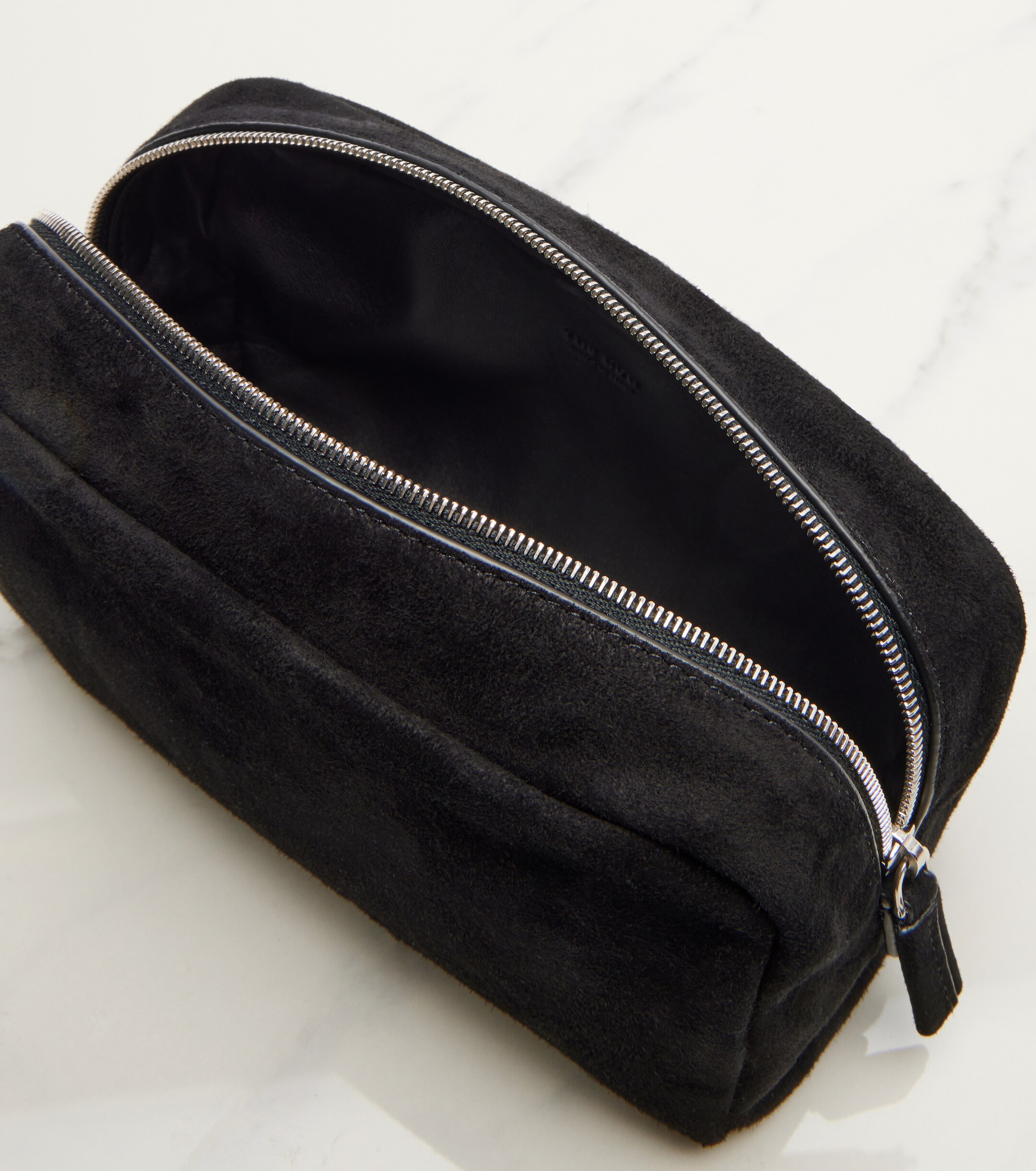 The Row Astra Small suede pouch