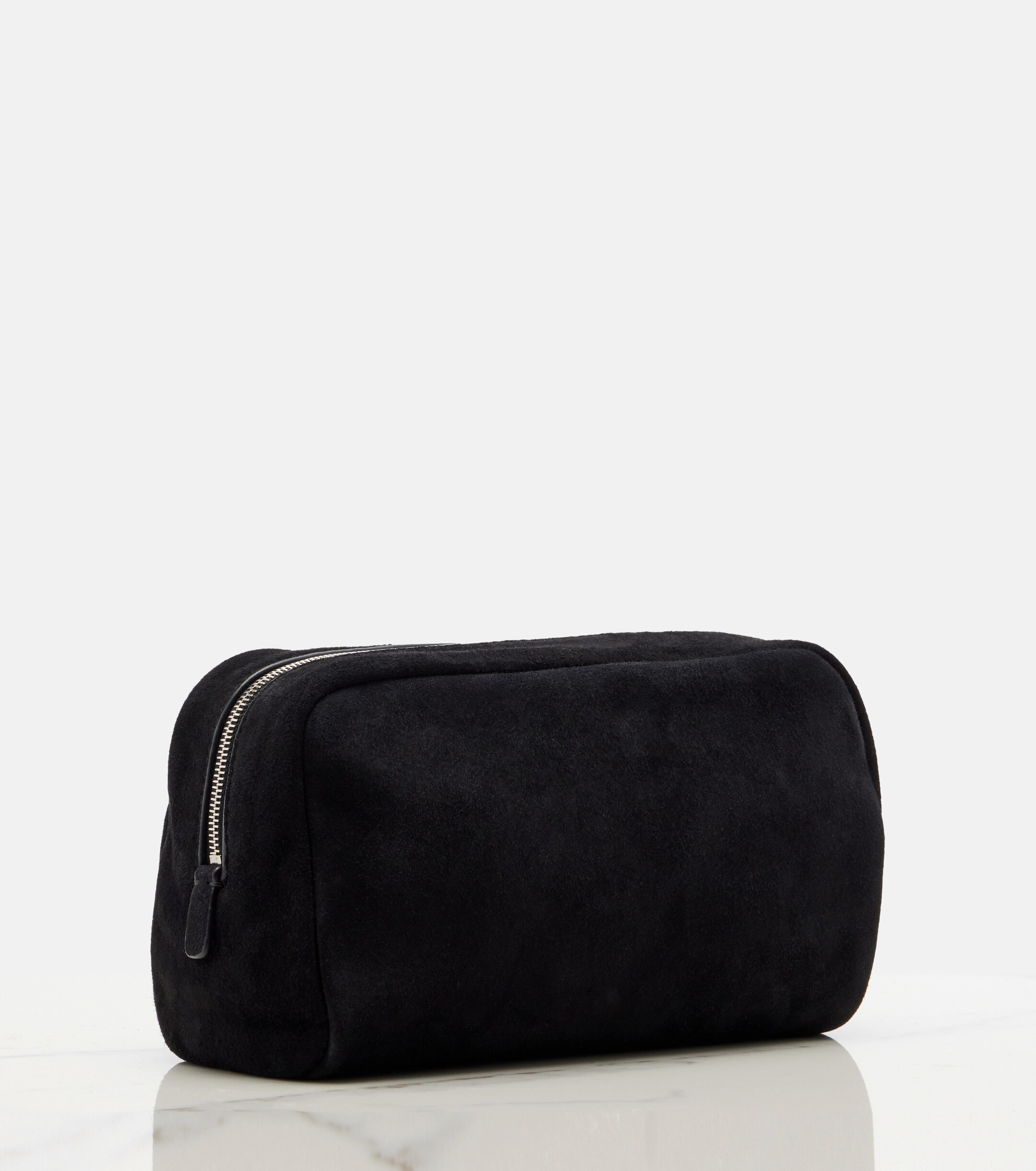 The Row Astra Small suede pouch