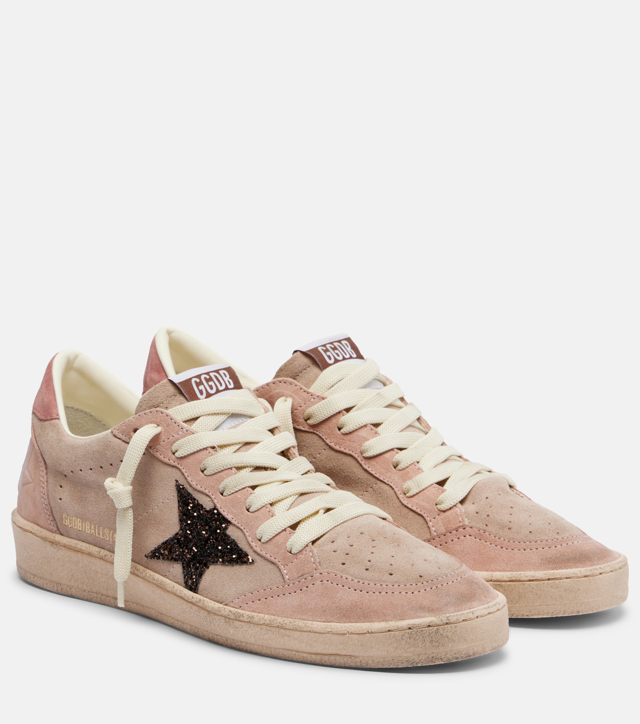 Golden Goose Golden Goose Ball Star glitter suede sneakers