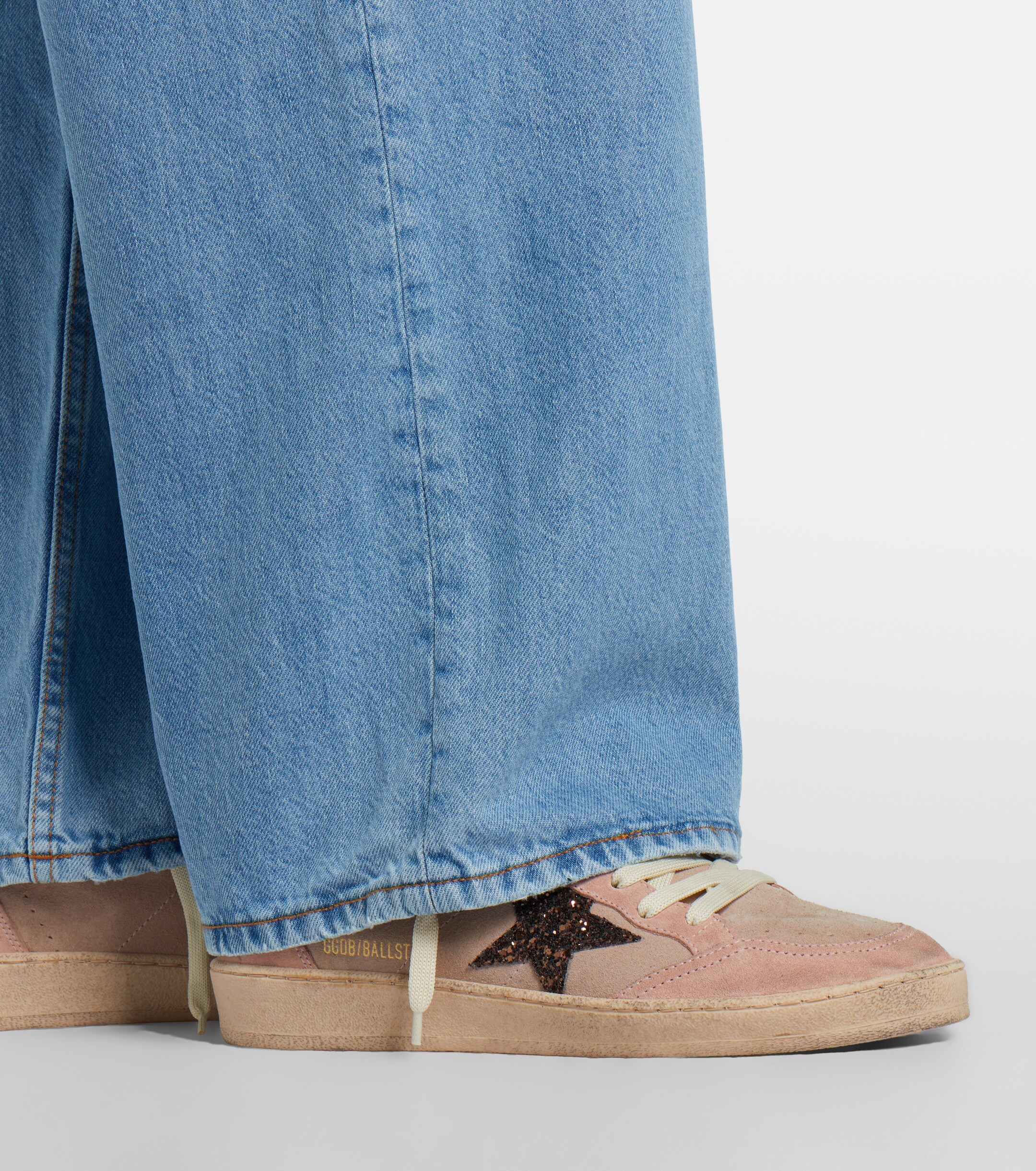 Golden Goose Golden Goose Ball Star glitter suede sneakers