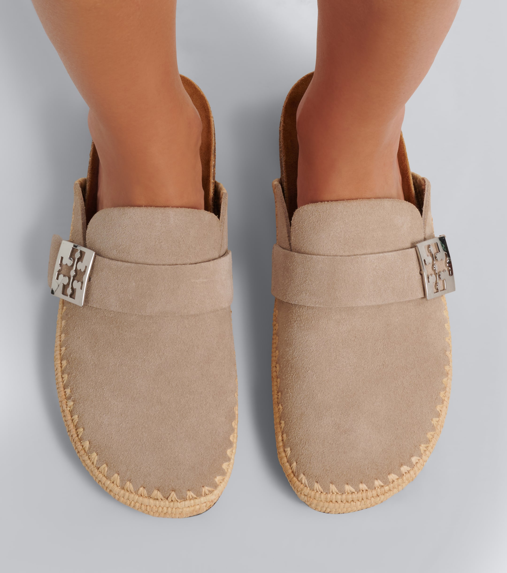 Tory Burch Tory Burch Mellow woven suede clogs