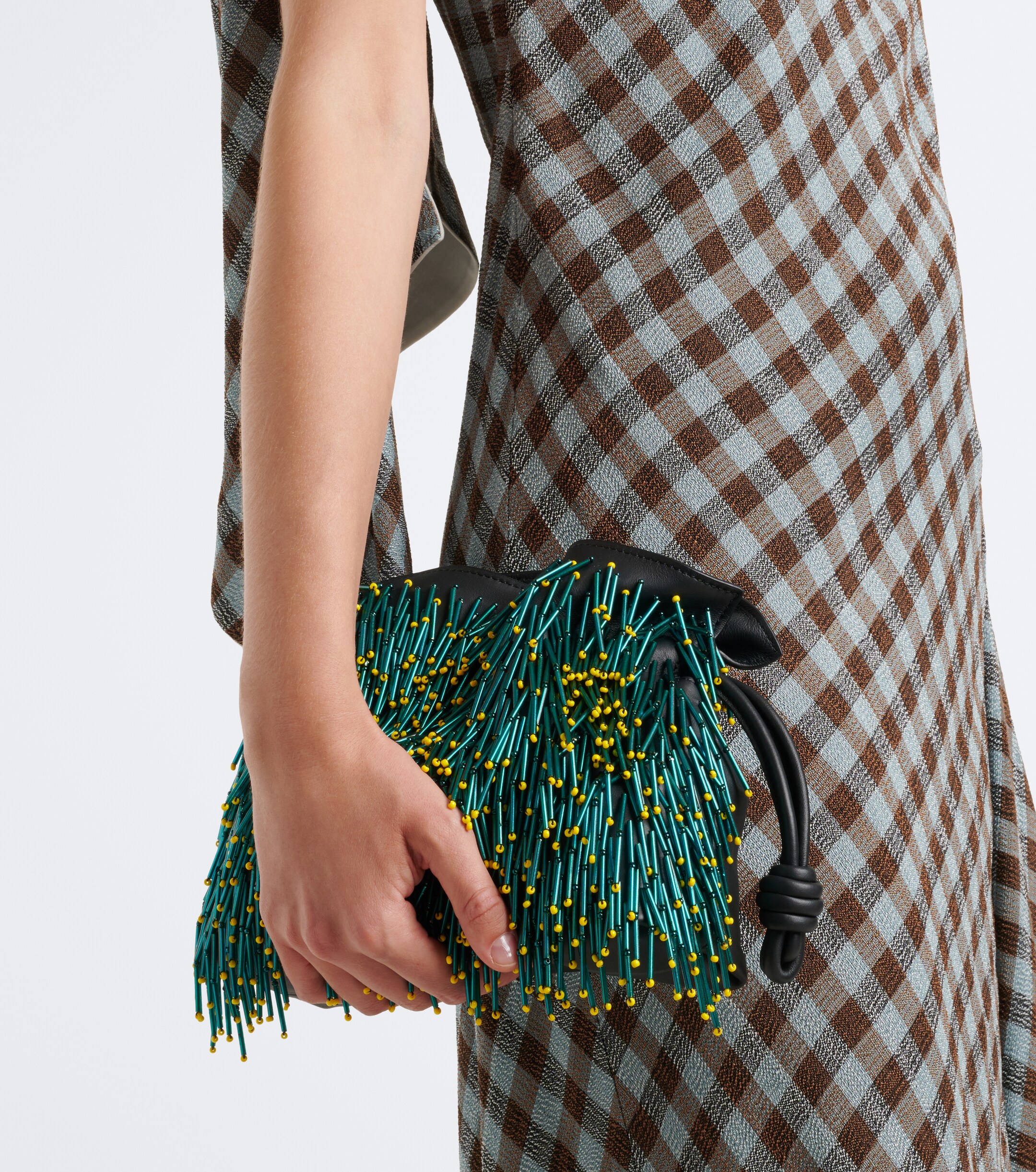 Loewe Flamenco Mimosa Mini leather clutch