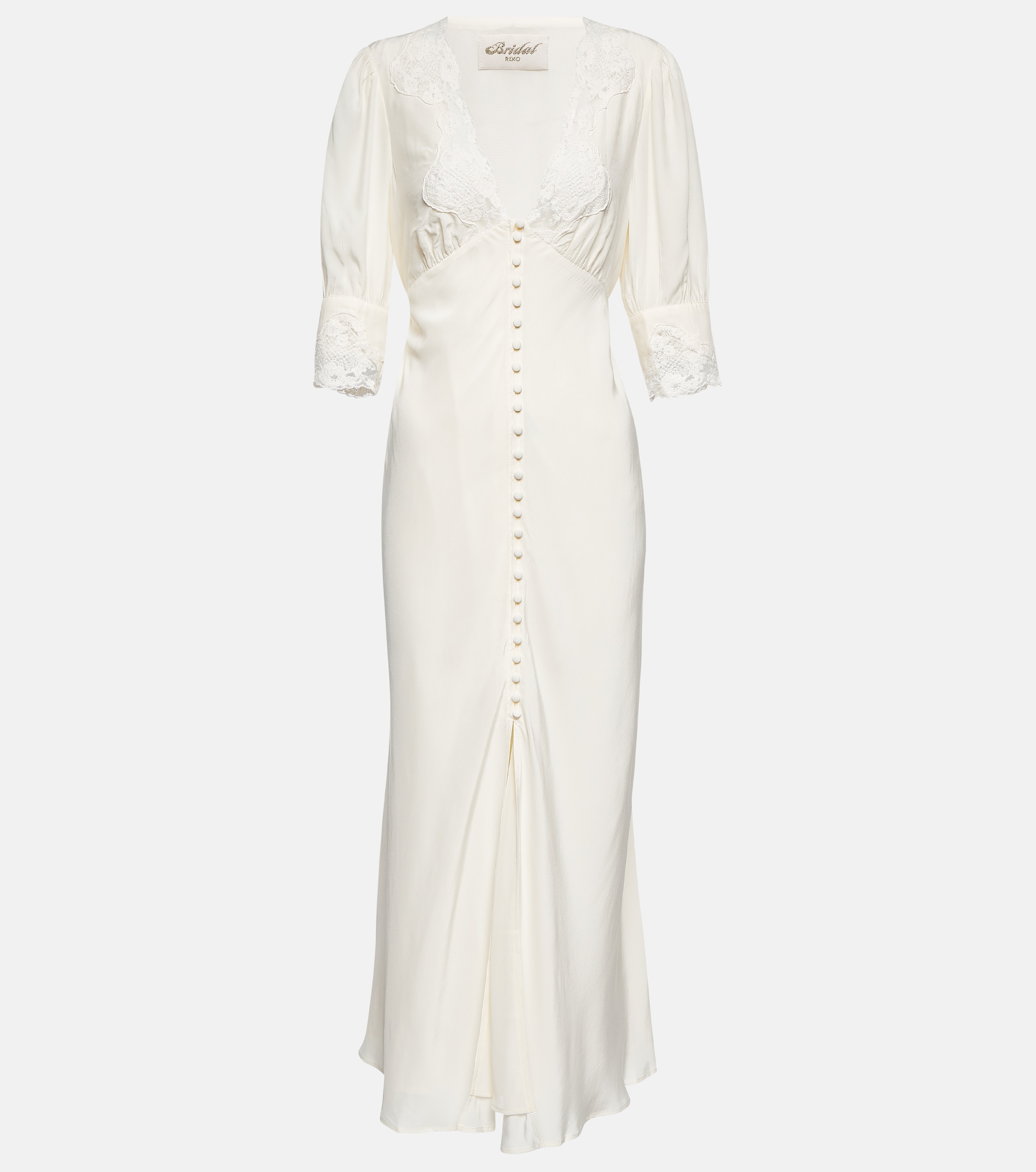 RIXO Bridal Simone embroidered maxi dress