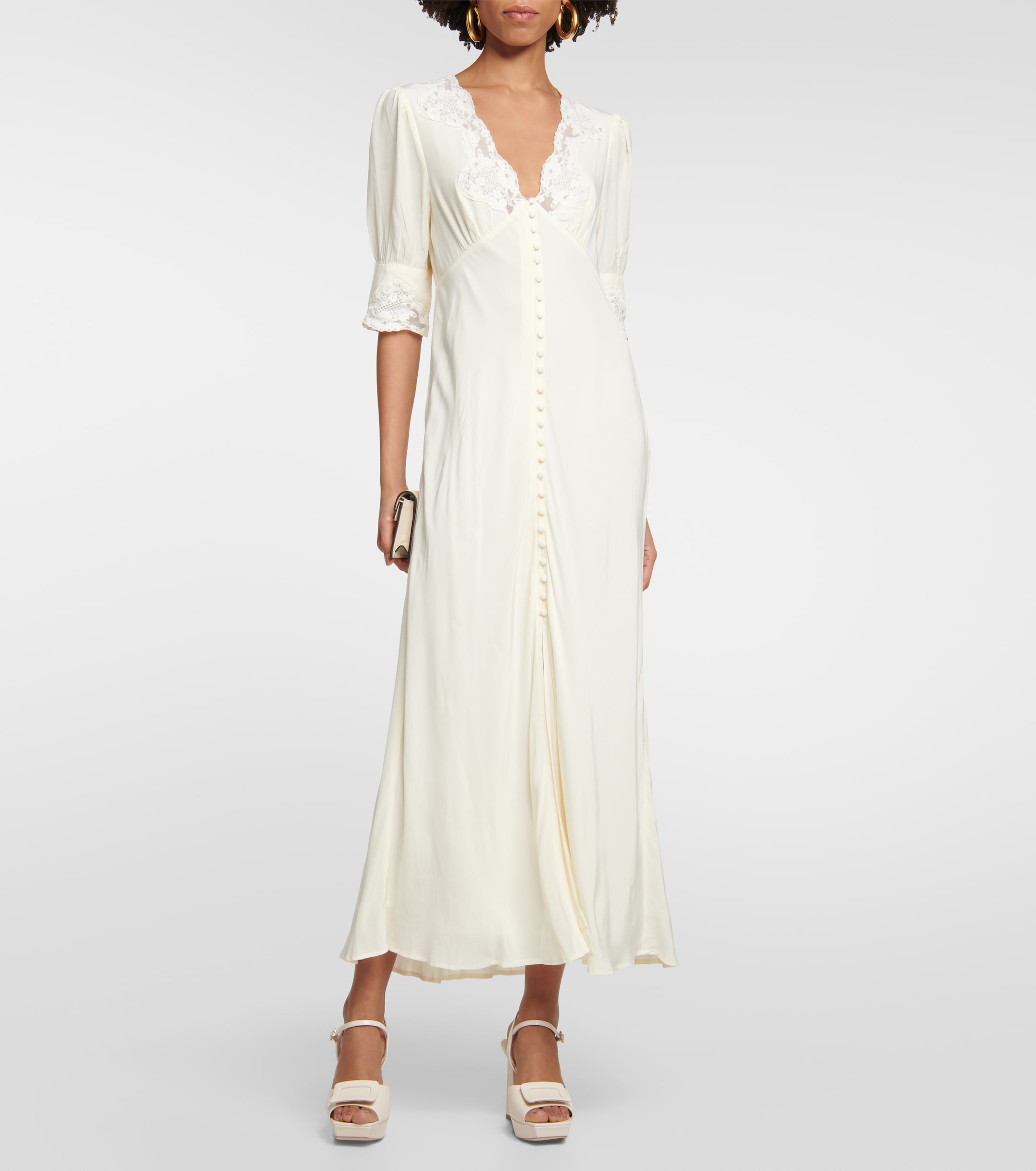 RIXO Bridal Simone embroidered maxi dress