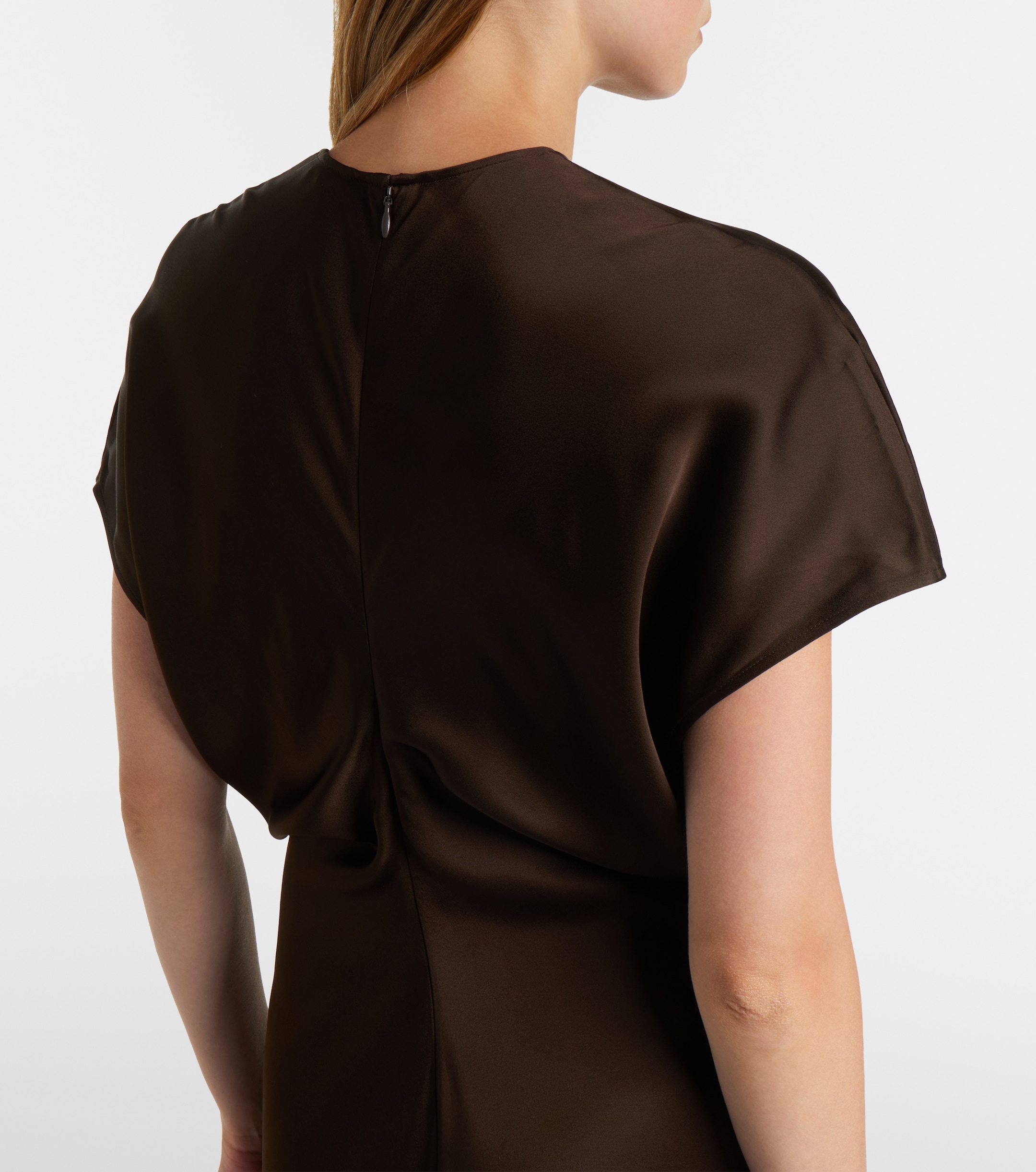 toteme draped silk cami dress Toteme Draped Silk Cami Dress