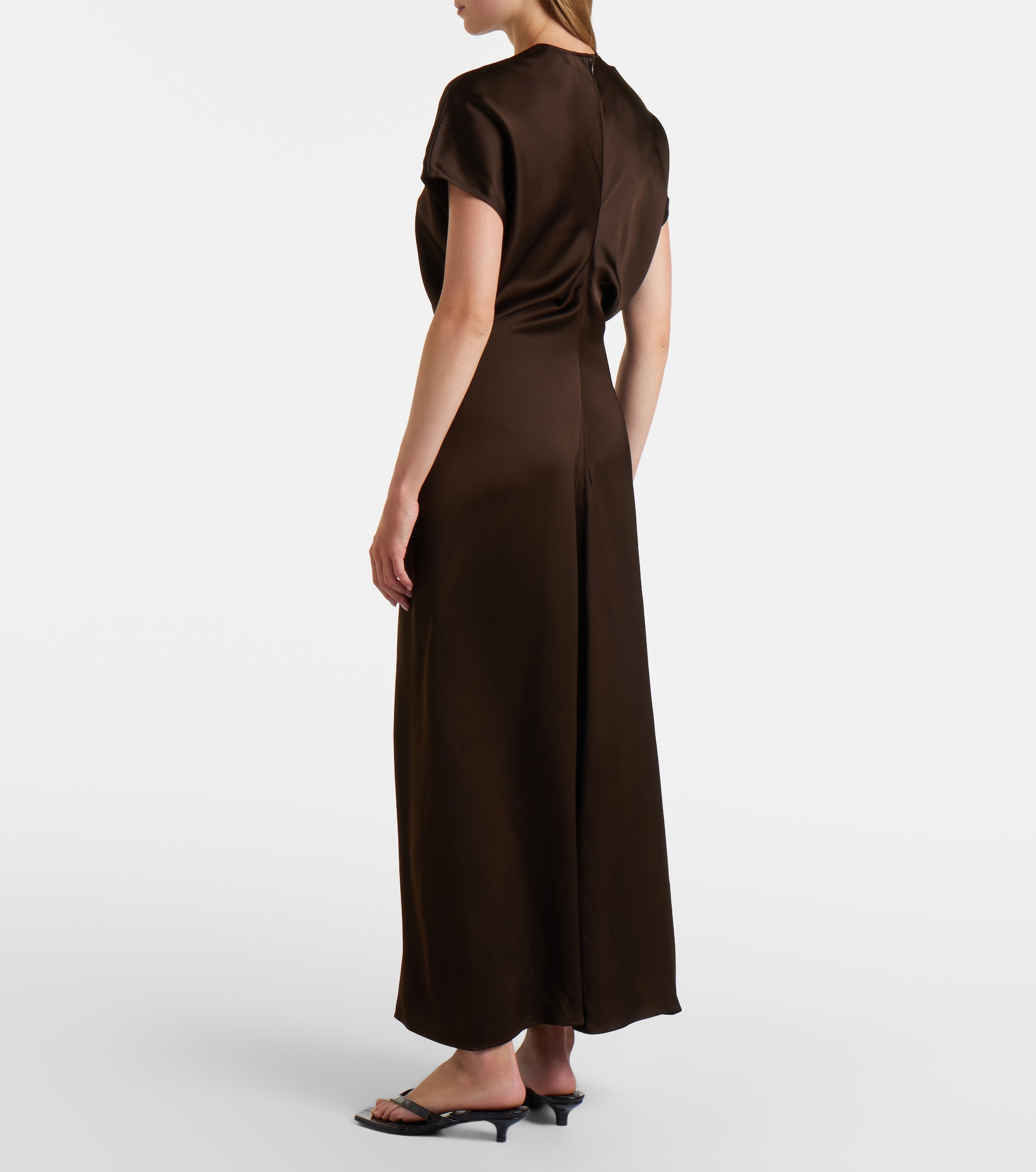 toteme lean satin dress Long satin dress white TOTEME