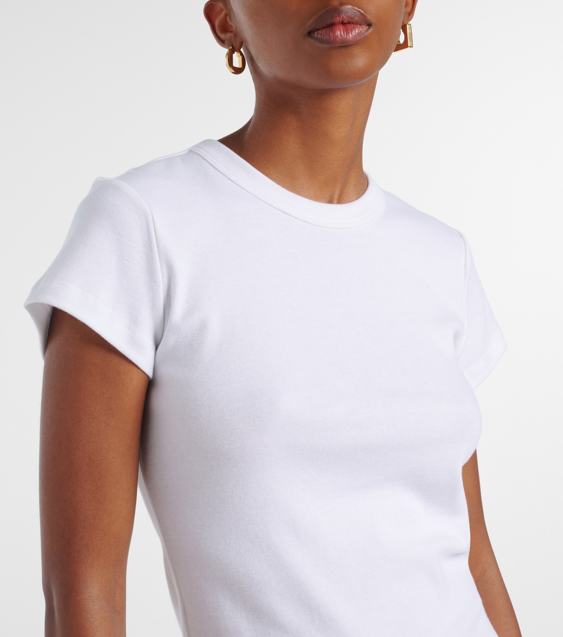 LESET Nando ribbed-knit cotton T-shirt thumbnail
