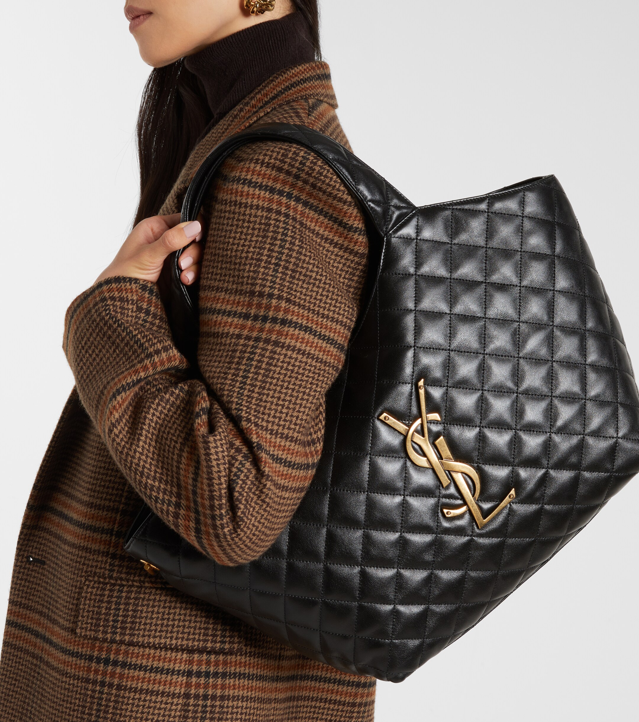 Saint Laurent Icare Medium quilted leather shopper