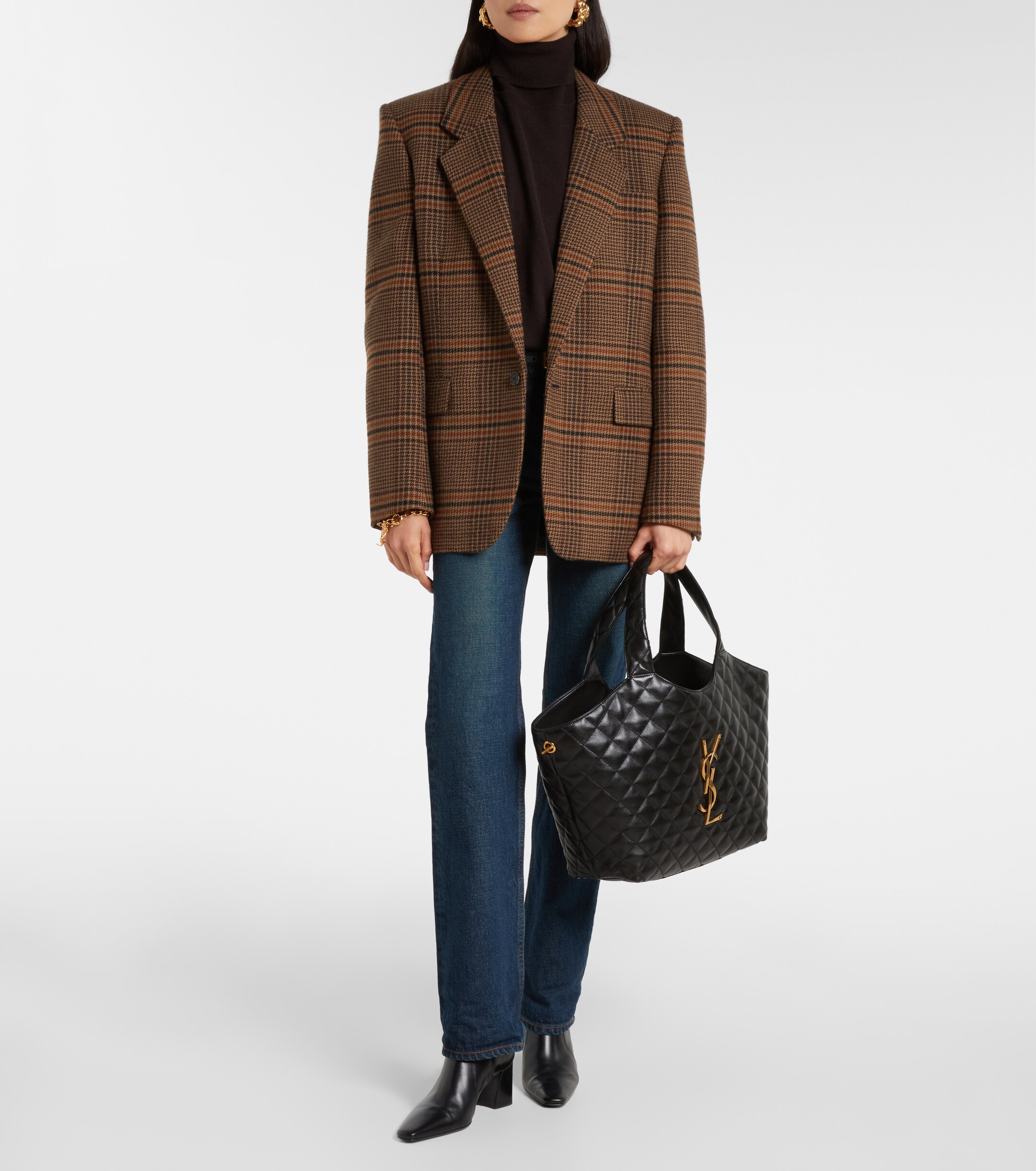 Saint Laurent Icare Medium quilted leather shopper