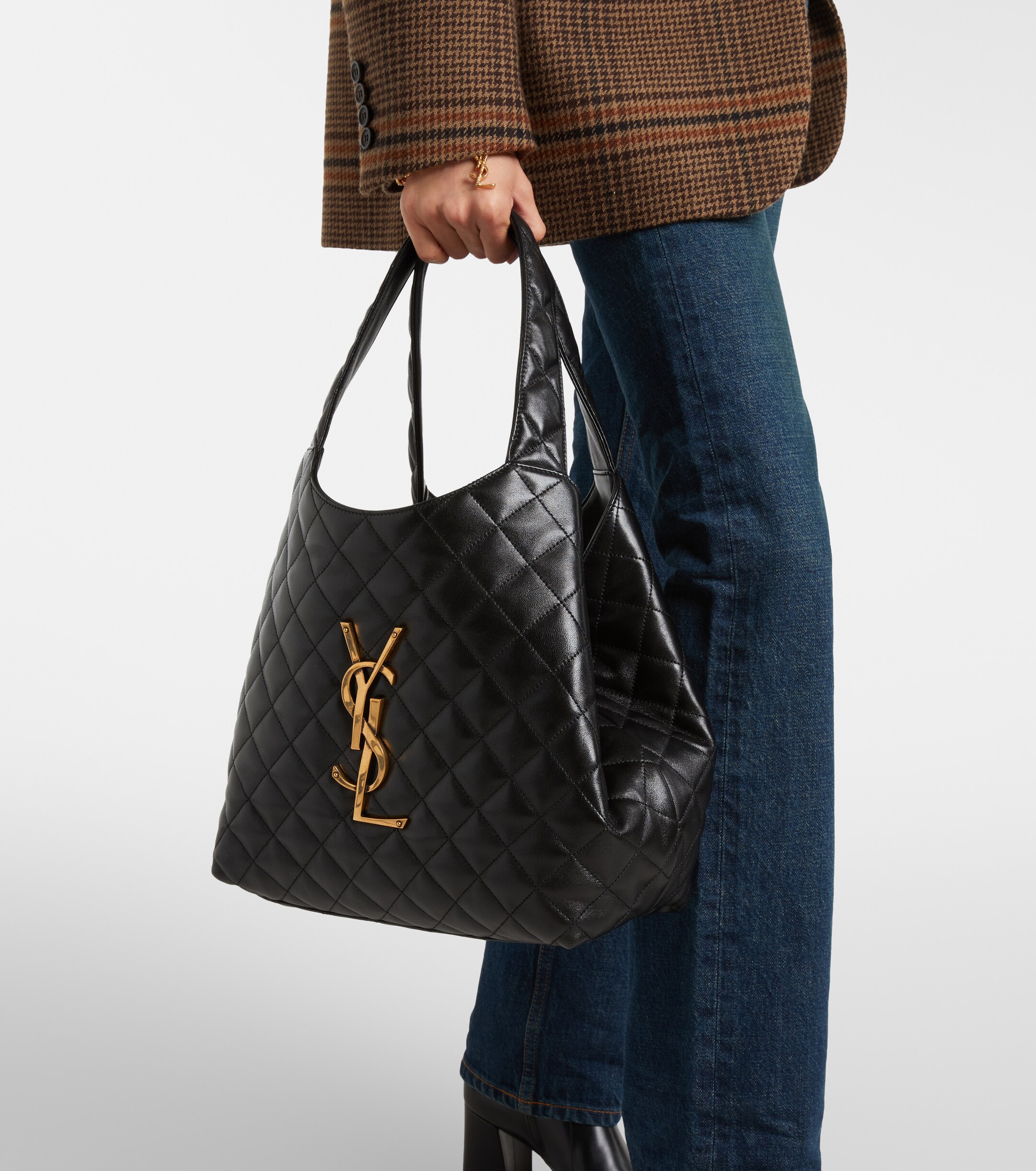 Saint Laurent Icare Medium quilted leather shopper
