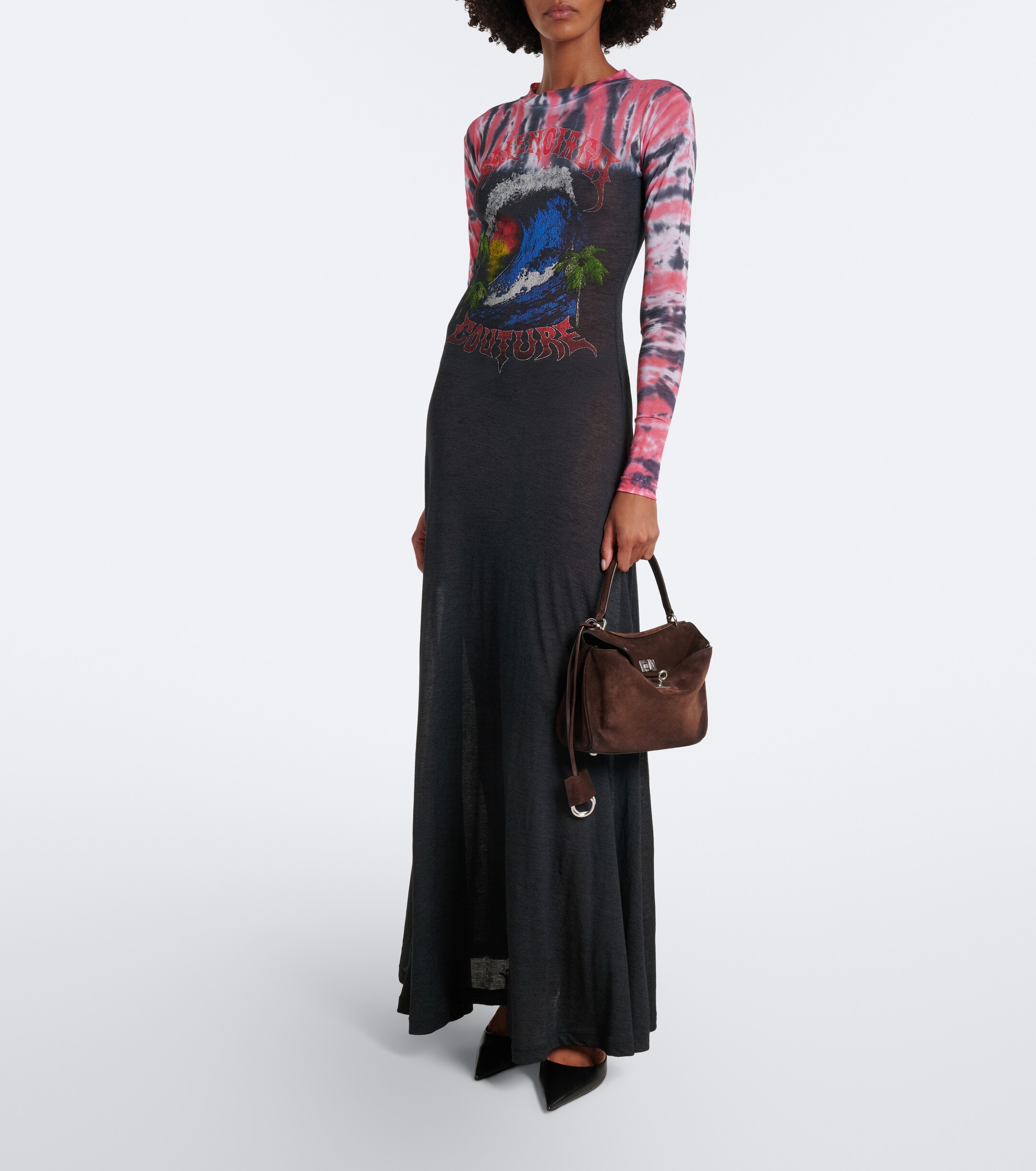 Balenciaga Rodeo Mini suede top-handle bag