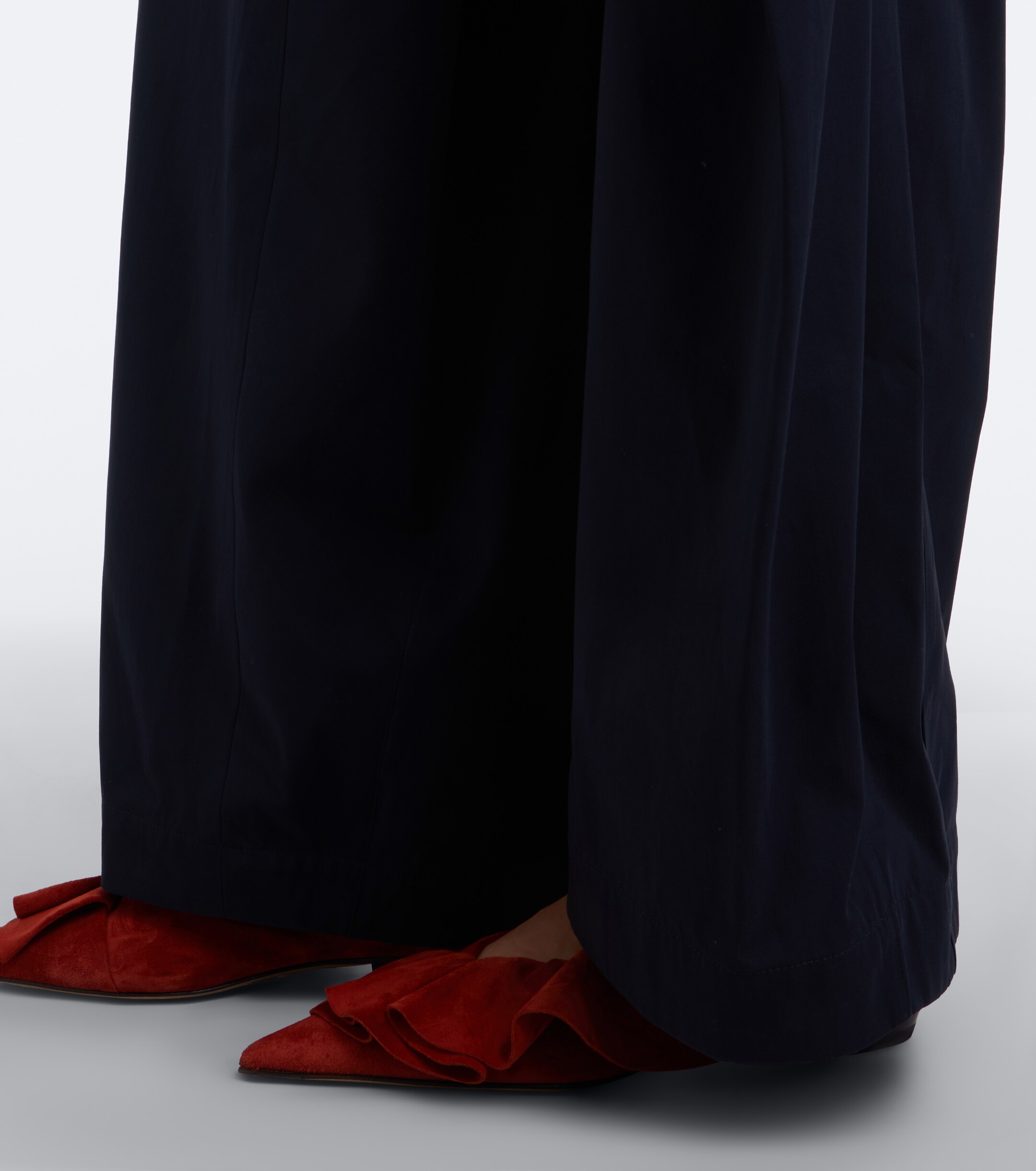 Jw Anderson JW Anderson Twist draped cotton wide-leg pants