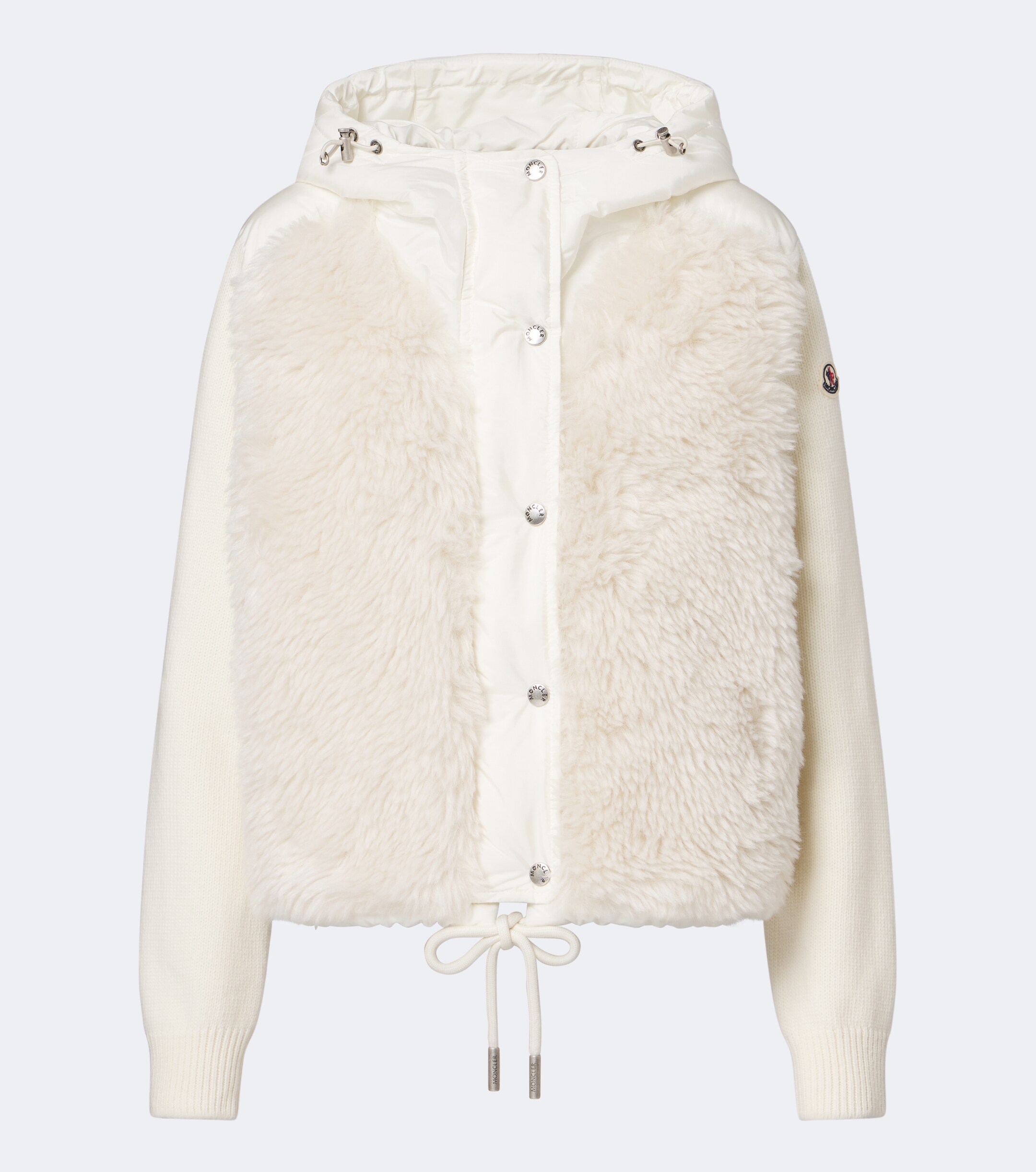 Moncler Moncler Wool and cashmere down padded cardigan