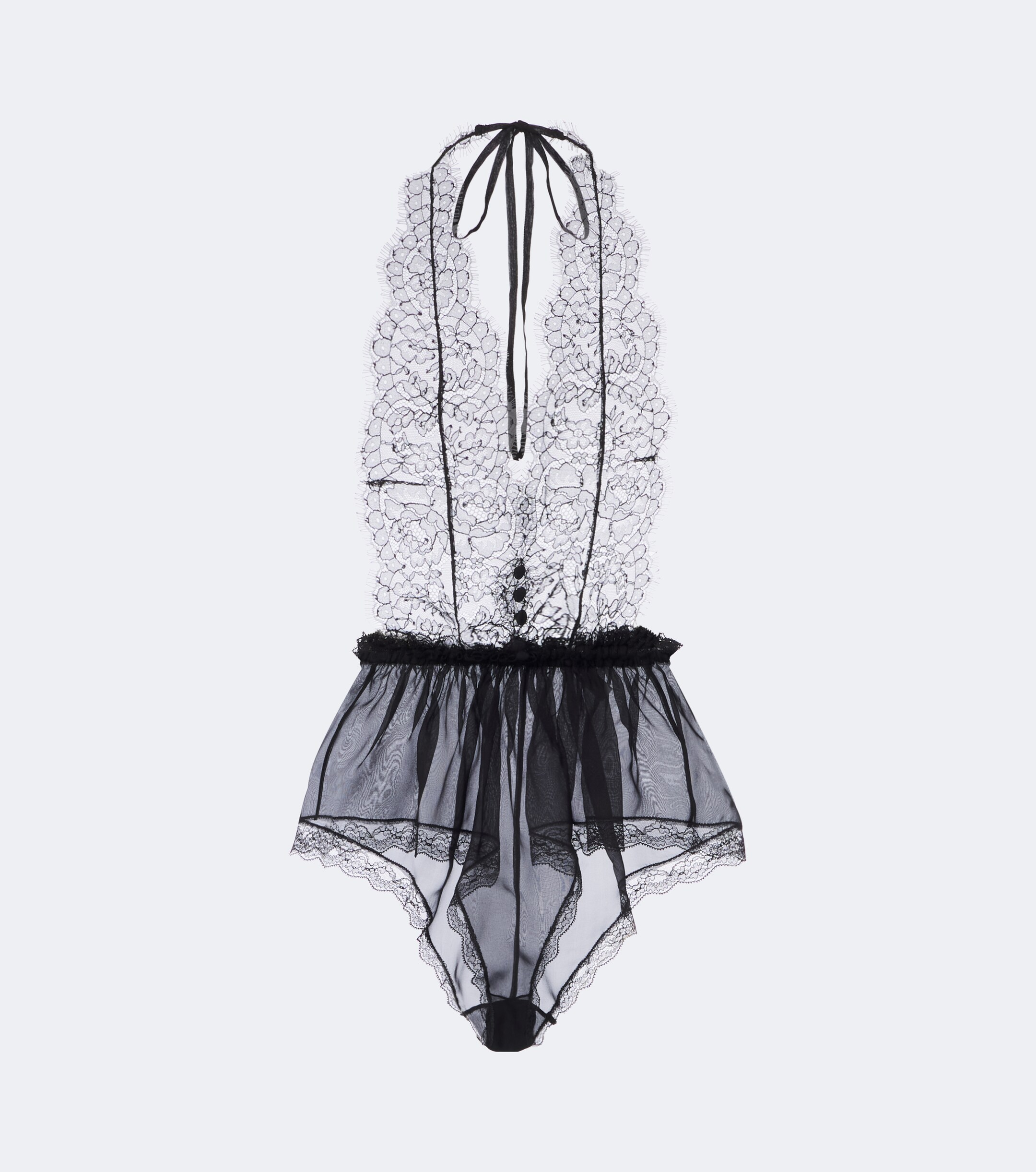 Dolce&Gabbana Dolce & Gabbana Sheer silk and cotton-blend lace bodysuit