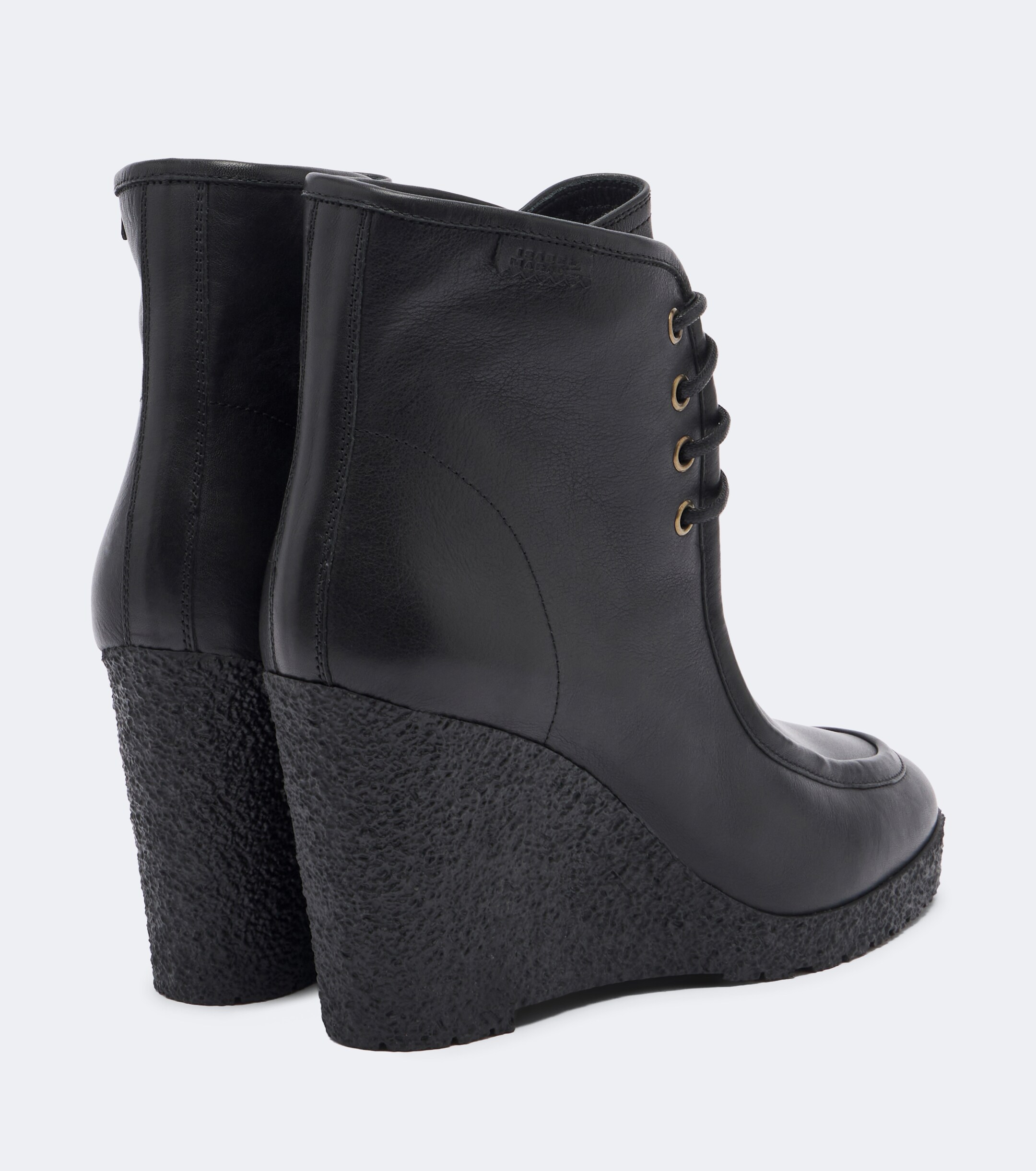 Isabel Marant Isabel Marant Cylia leather wedge ankle boots