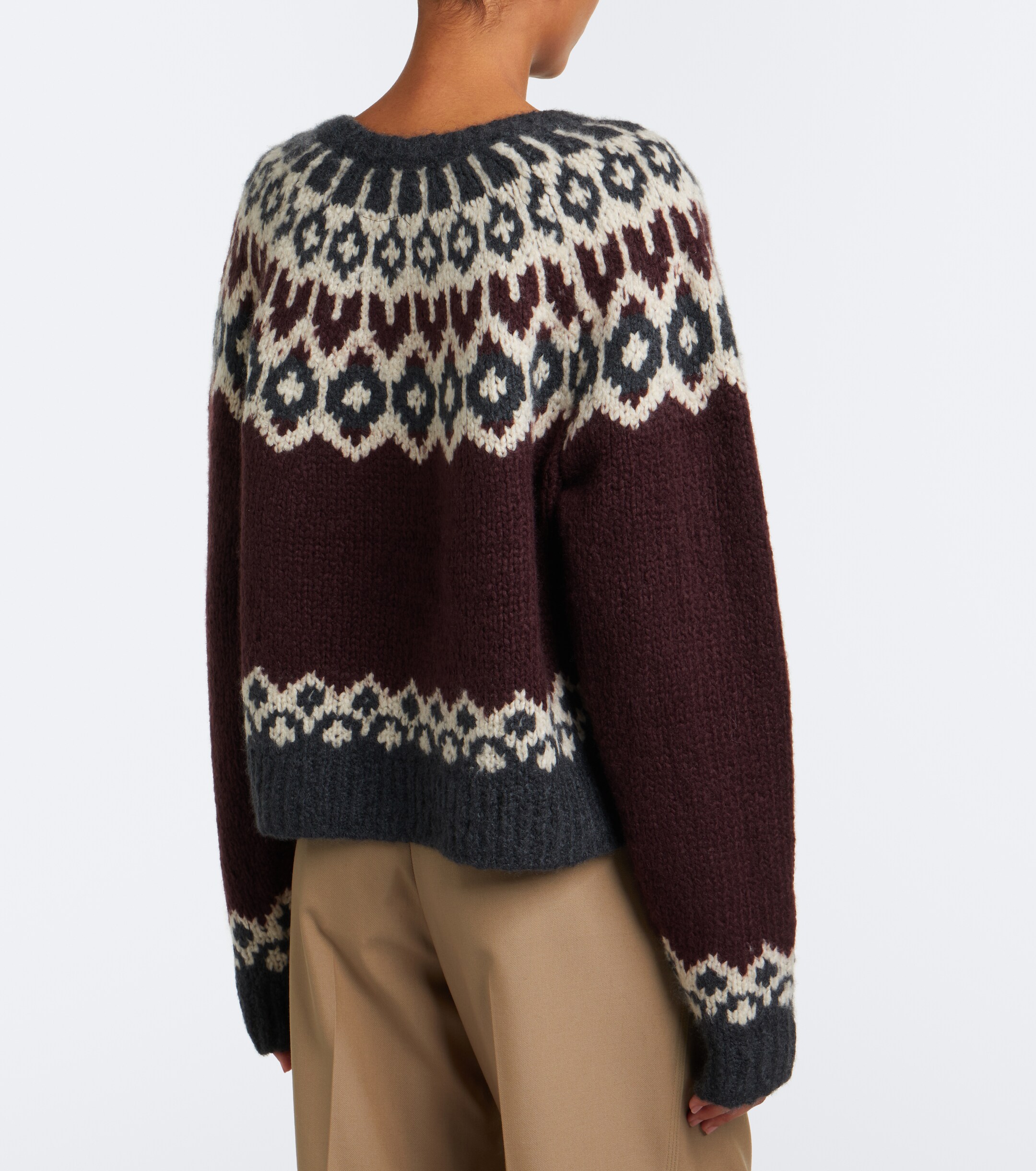 Nili Lotan Nili Lotan Isaline Fair Isle cashmere and silk sweater