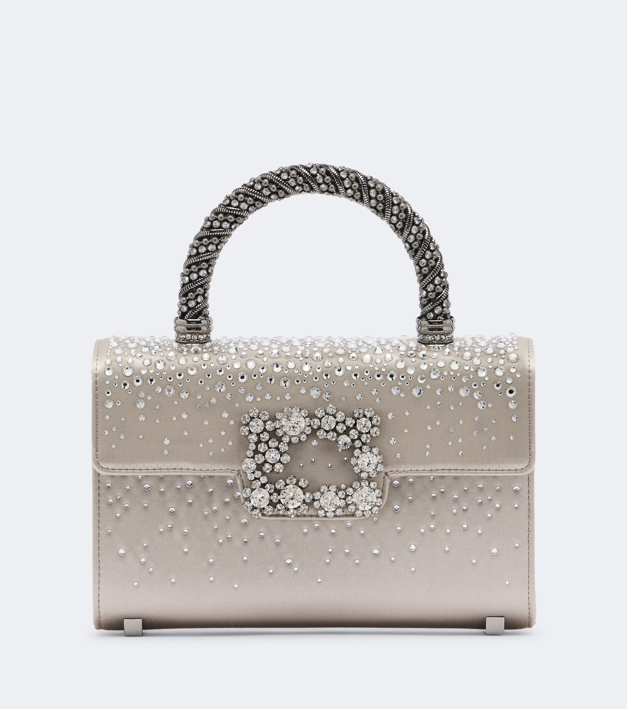 ROGER VIVIER Roger Vivier Envelope embellished satin top-handle bag