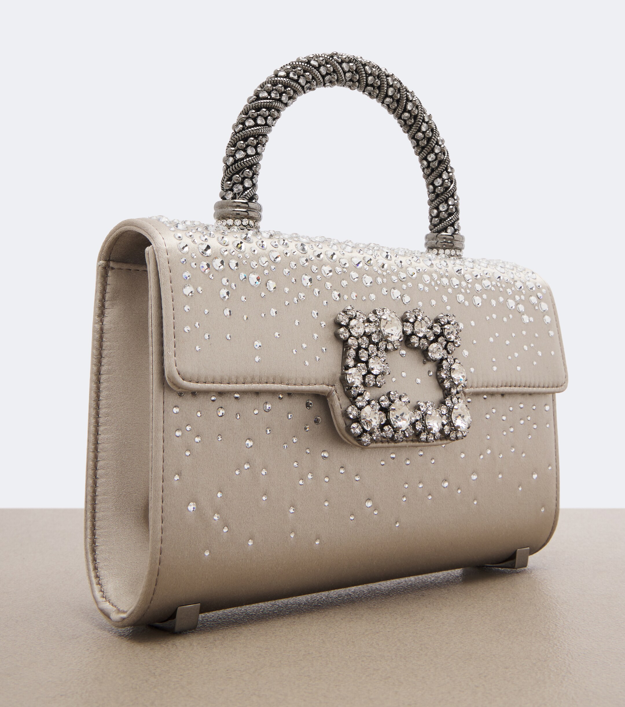 ROGER VIVIER Roger Vivier Envelope embellished satin top-handle bag