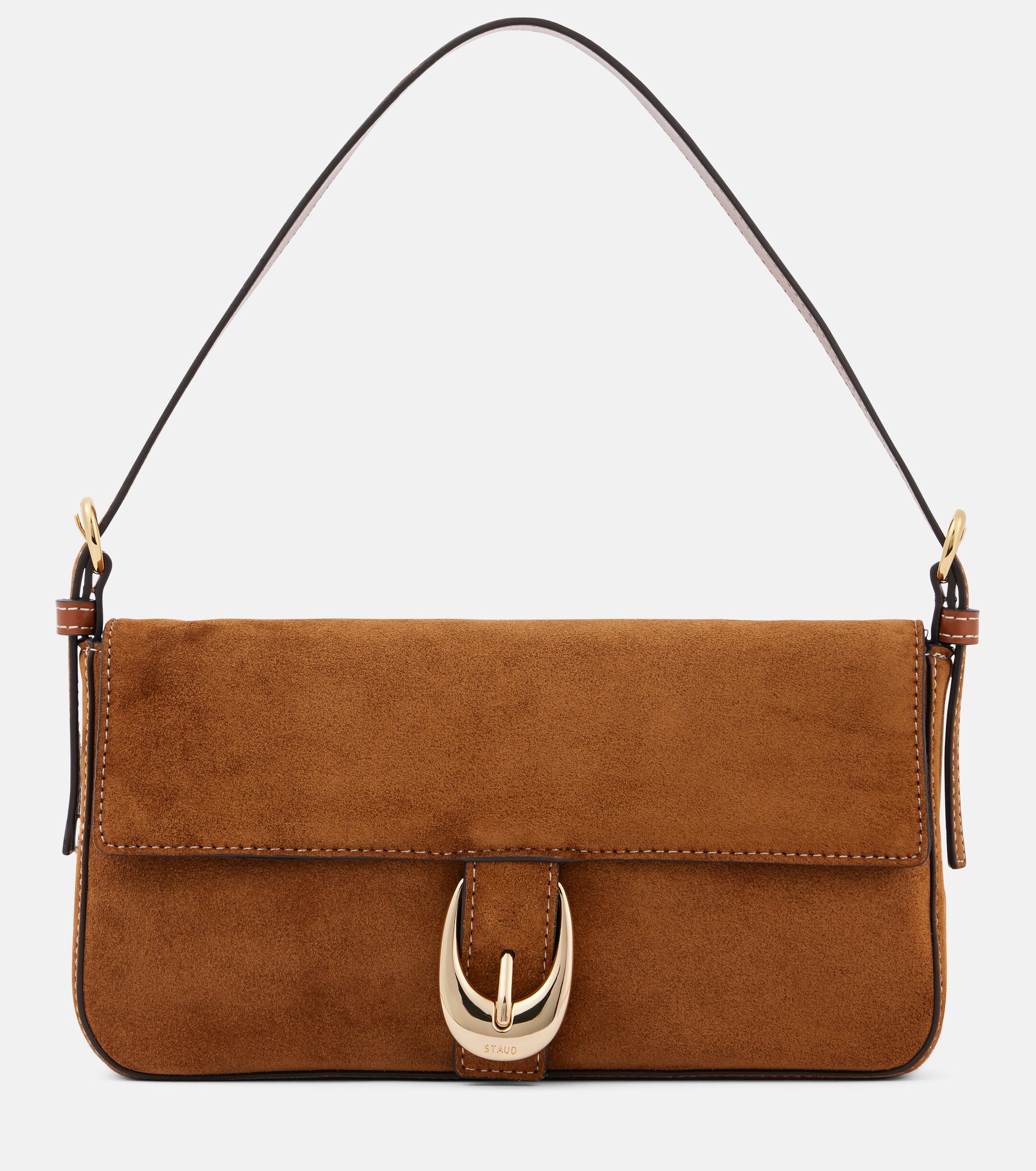 Staud Harlow suede shoulder bag