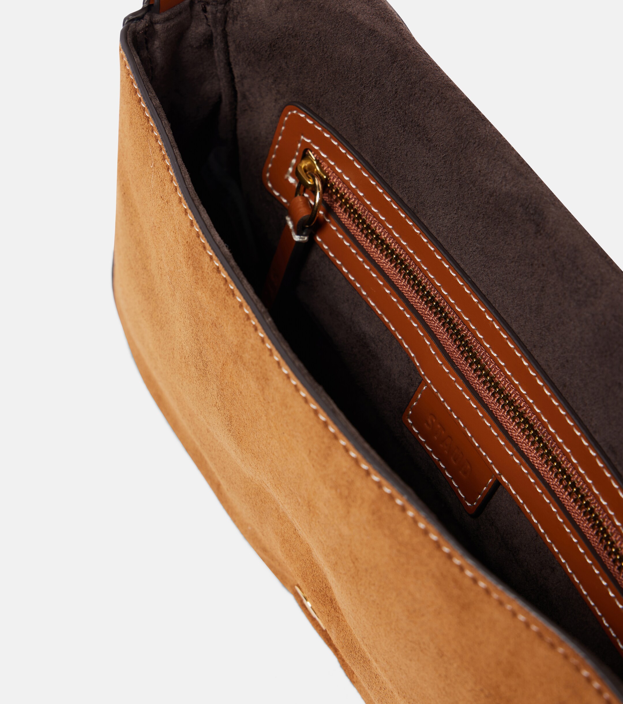 Staud Harlow suede shoulder bag