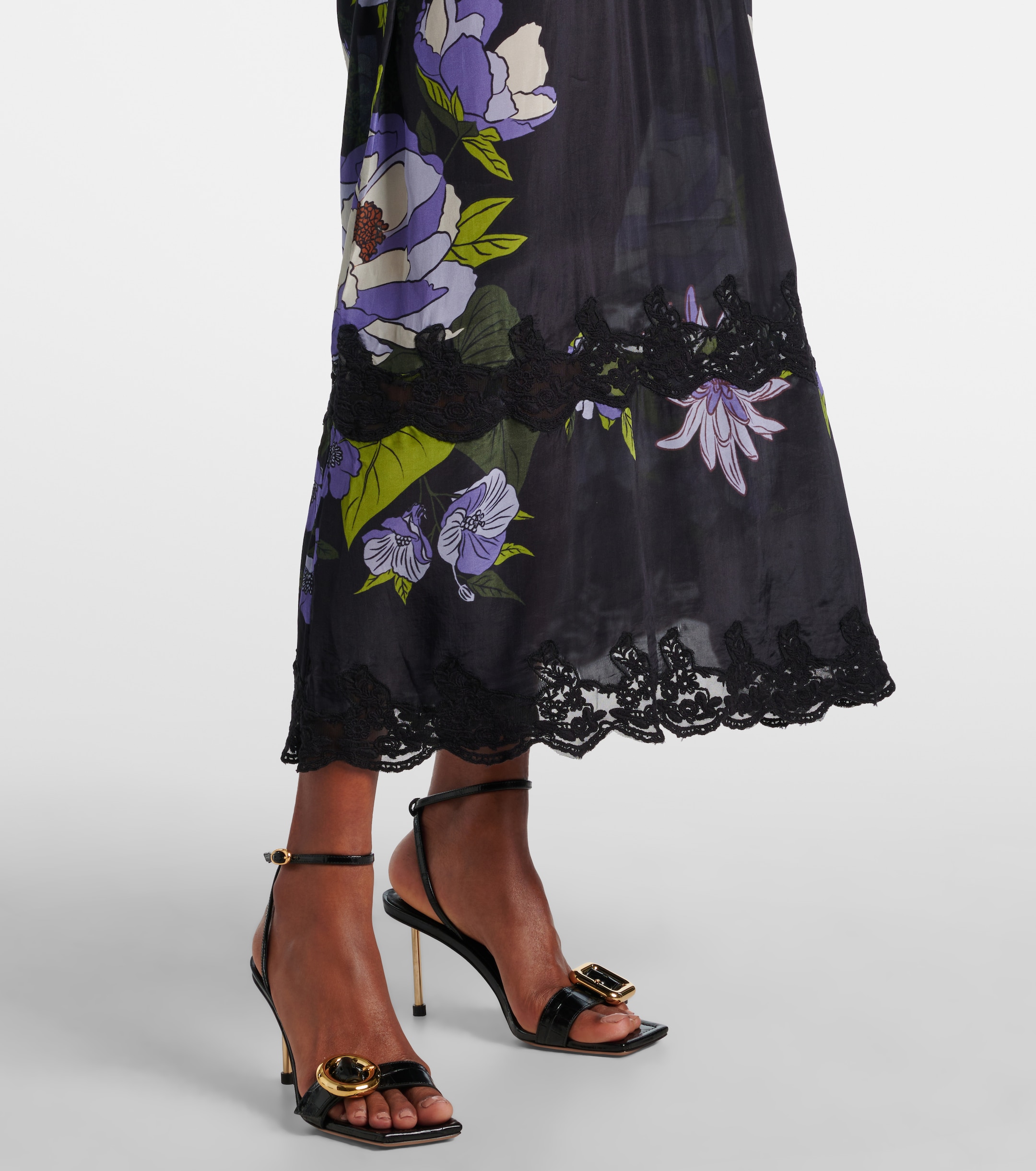 knee length dresses for ladies Farm Rio Women's Summer Garden Maxi Dress – Saint Bernard main image 0