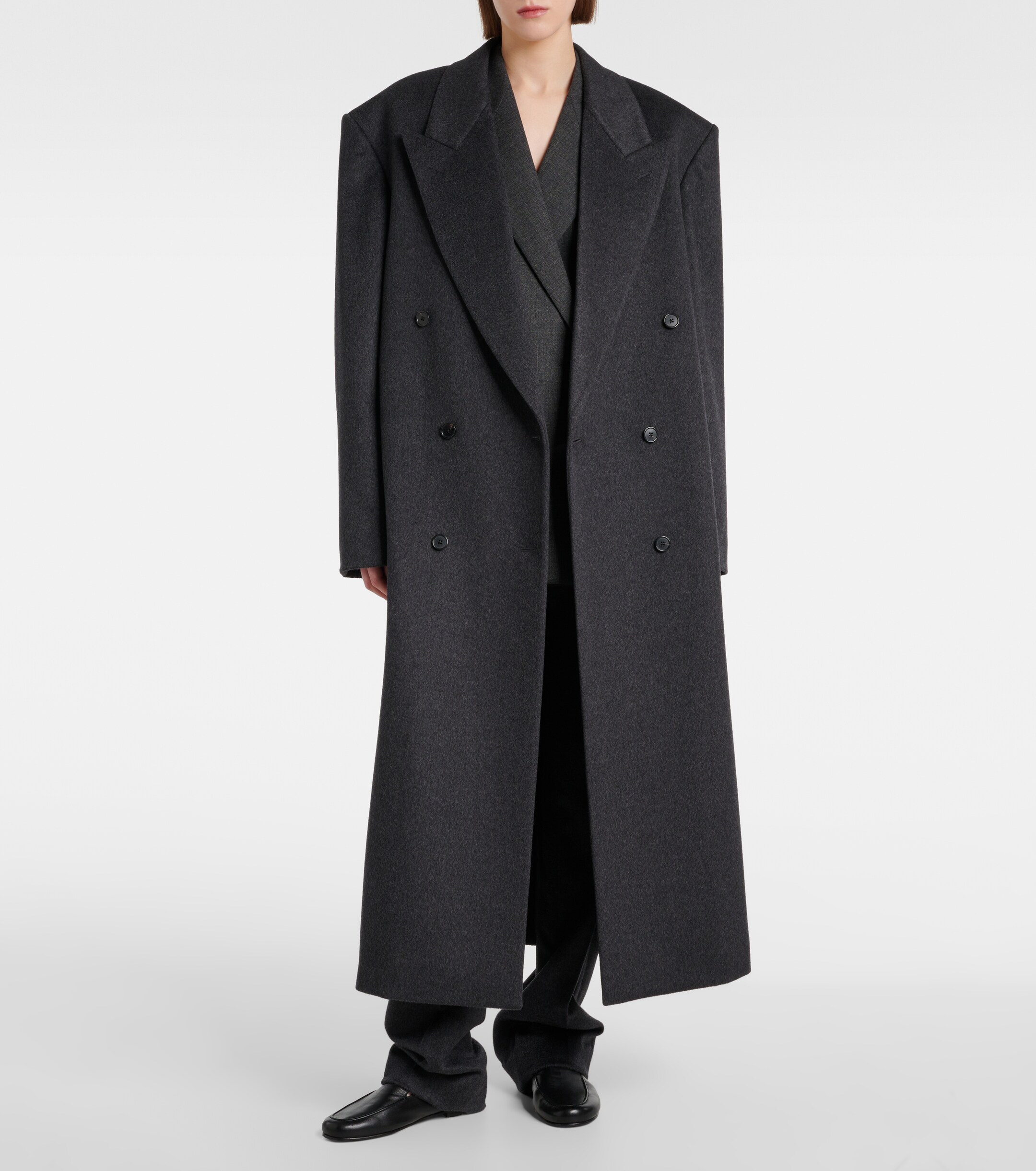 The Row Harisi cashmere coat