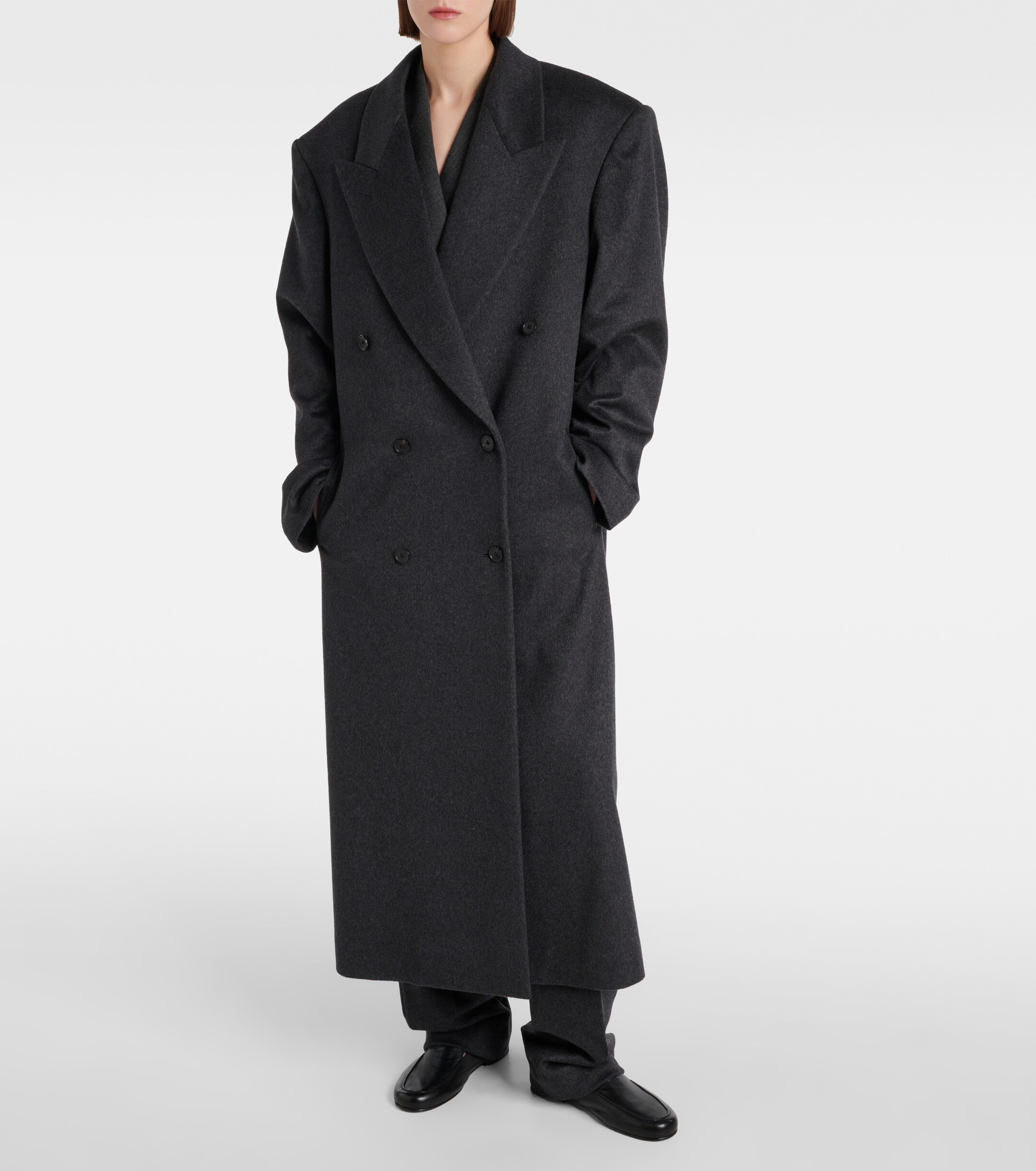 The Row Harisi cashmere coat thumbnail