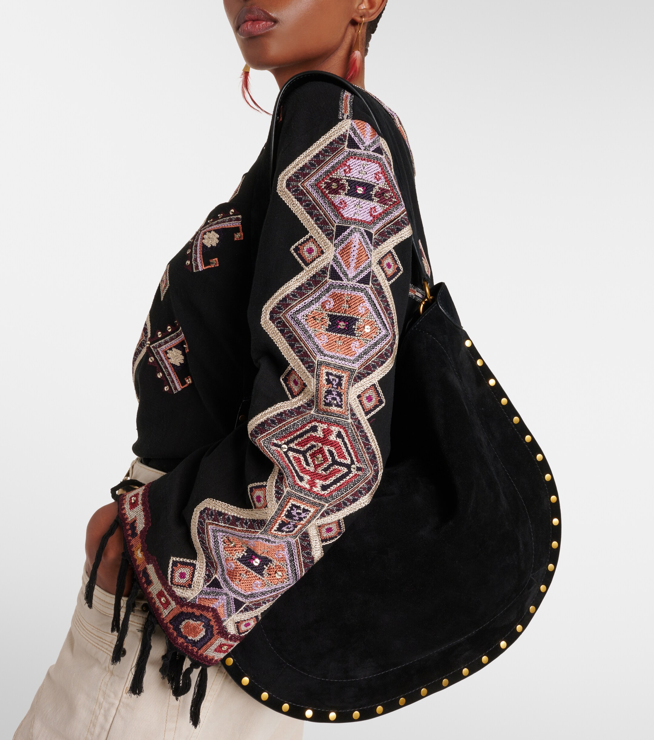 Isabel Marant Oskan Soft Medium suede shoulder bag