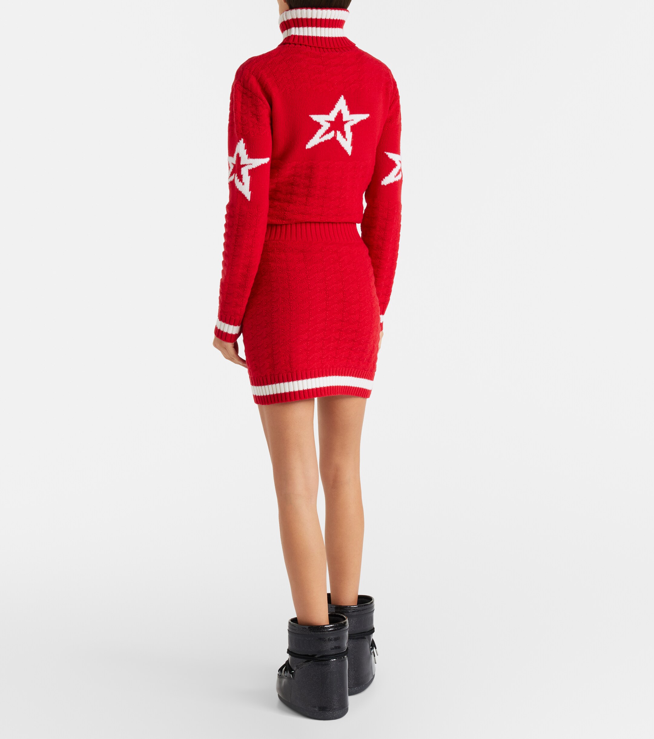 PERFECT MOMENT Perfect Moment Glacier wool miniskirt