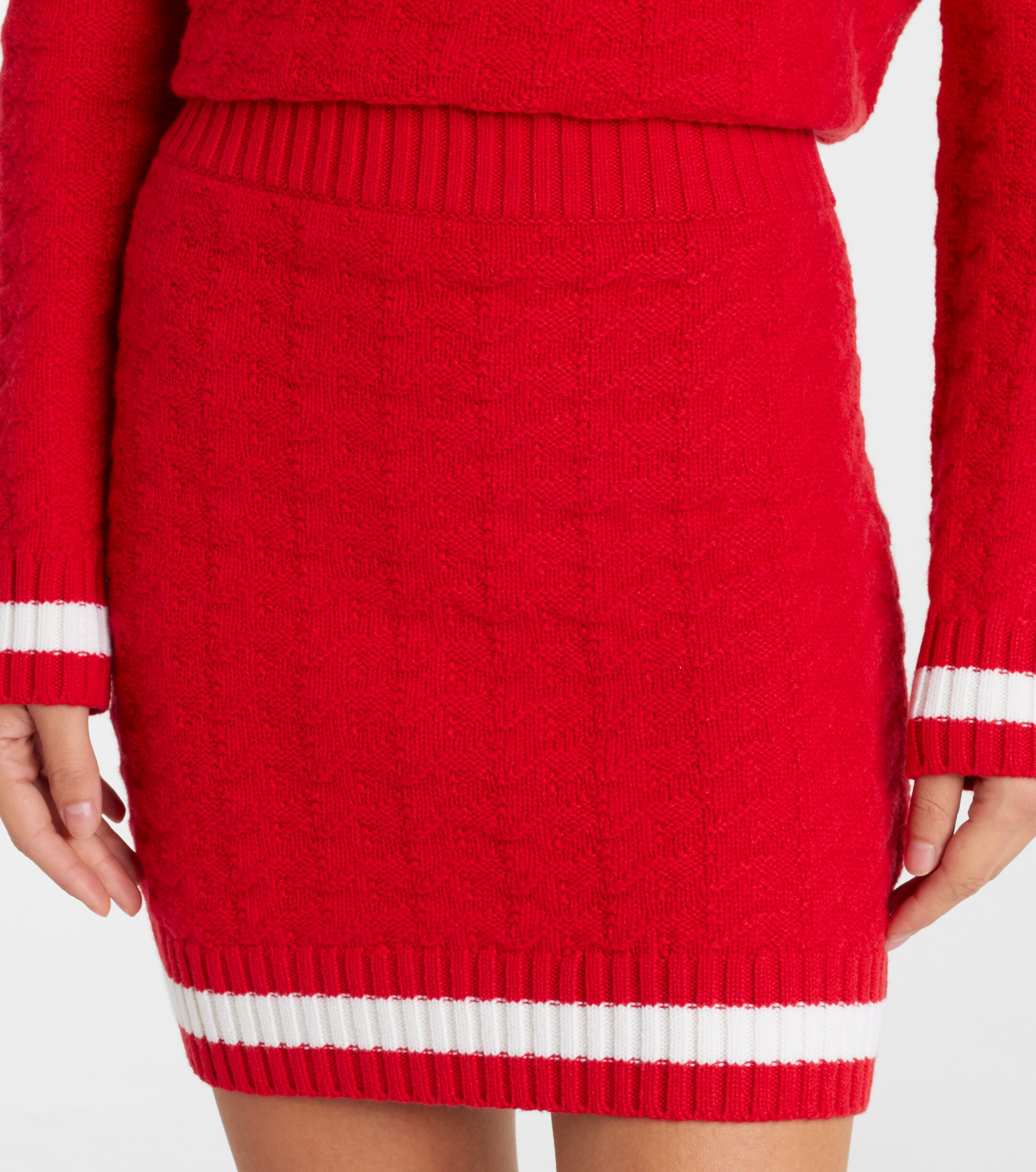 PERFECT MOMENT Perfect Moment Glacier wool miniskirt
