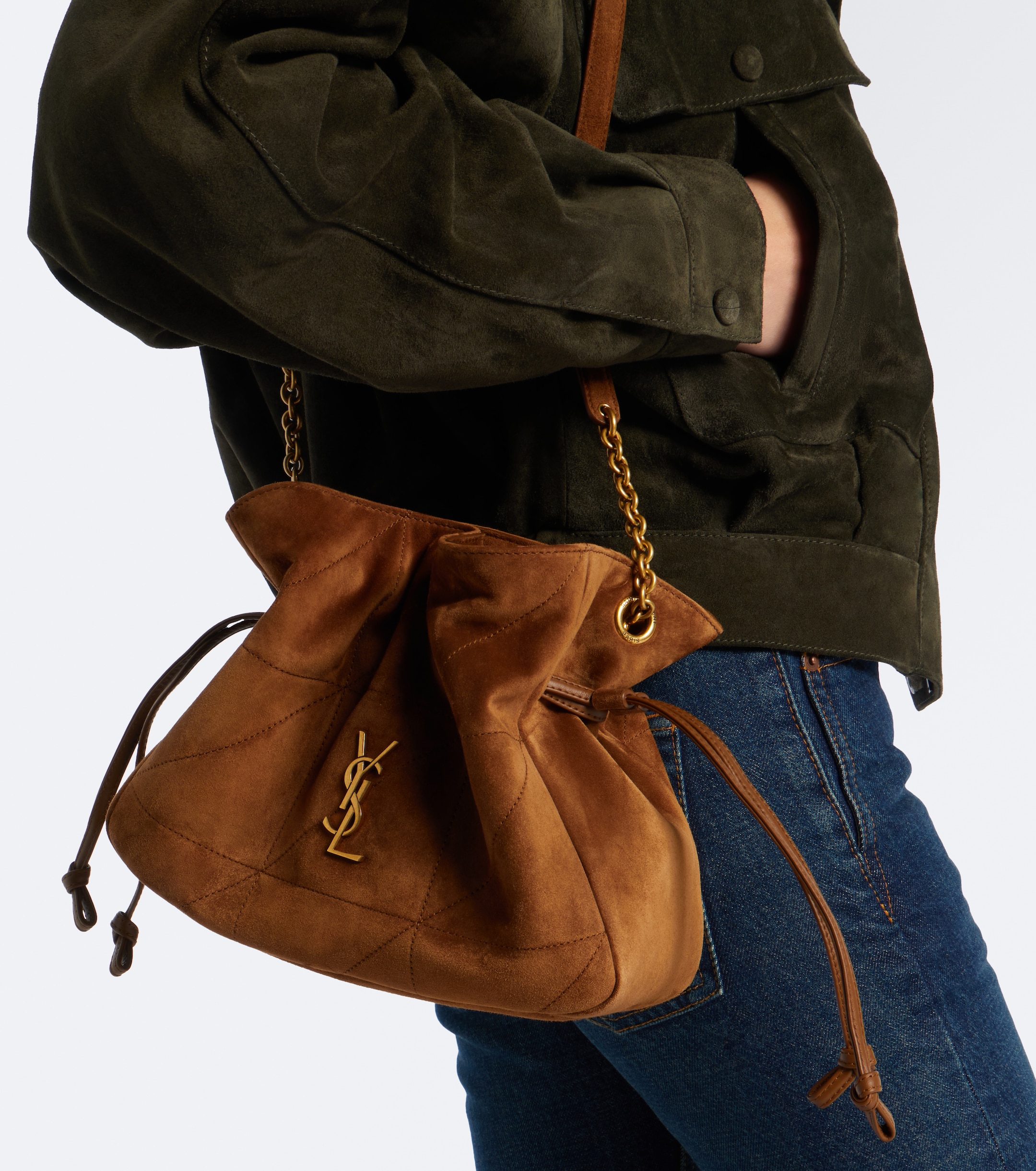 Saint Laurent Jamie Small suede shoulder bag