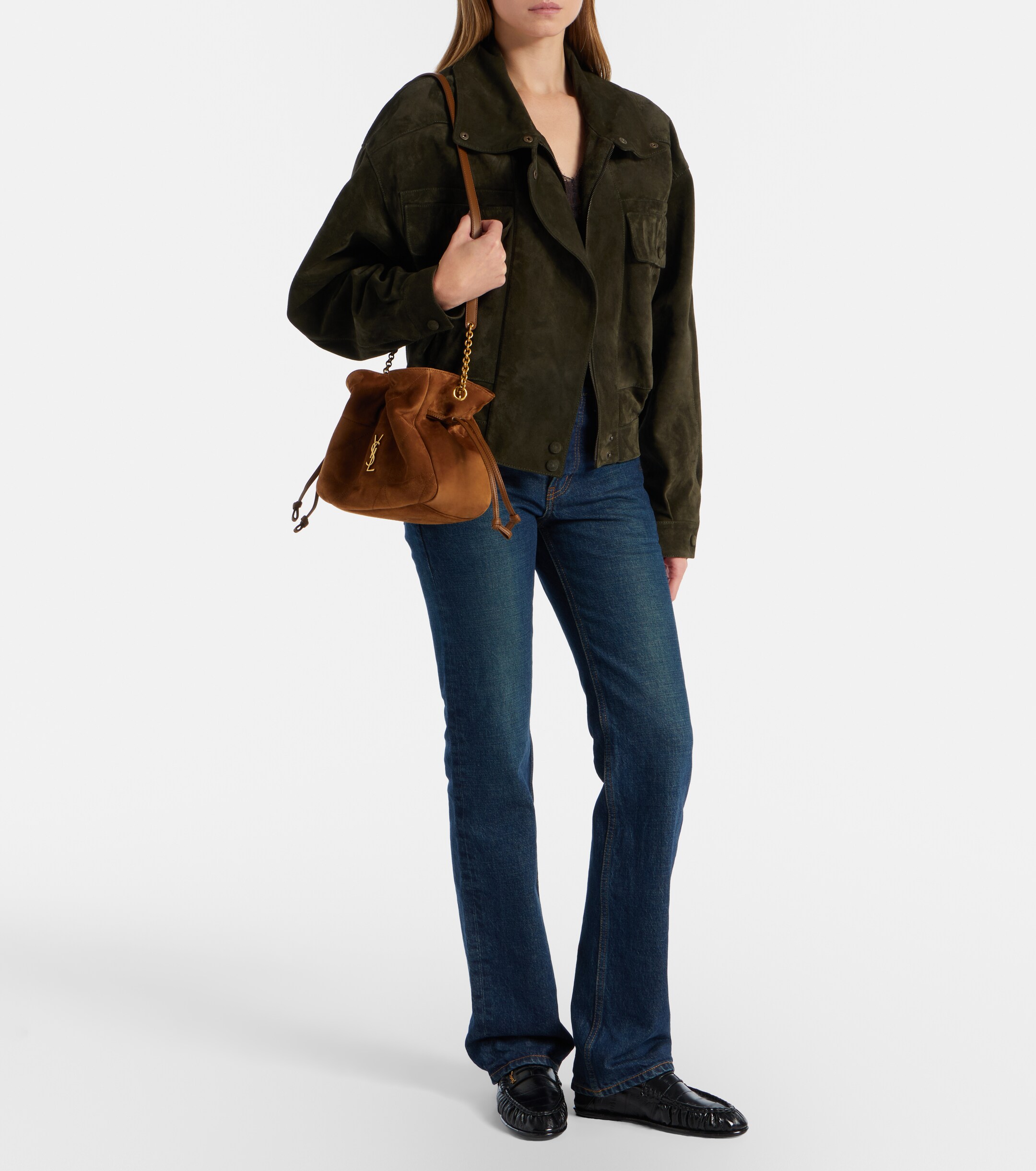Saint Laurent Jamie Small suede shoulder bag