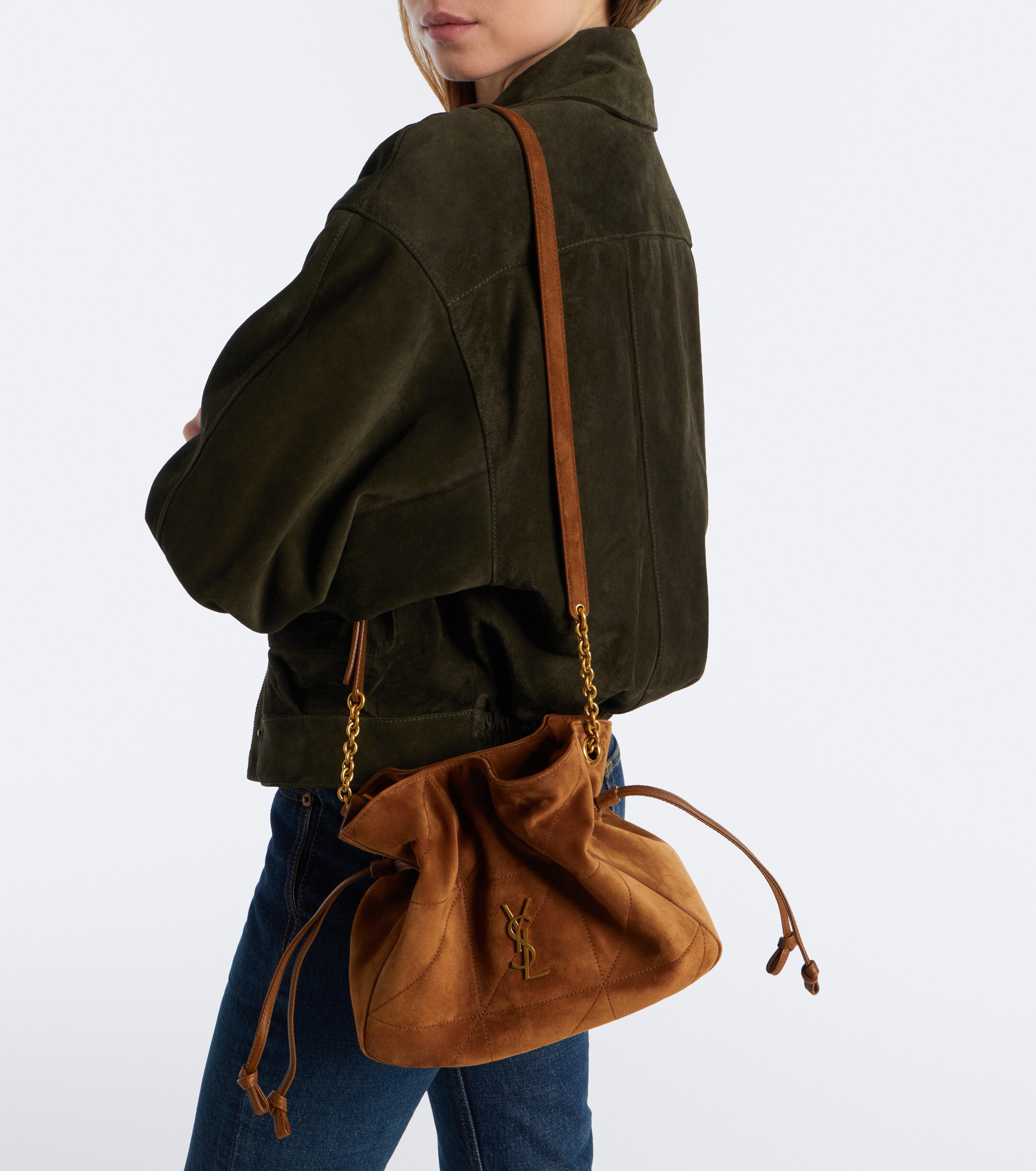 Saint Laurent Jamie Small suede shoulder bag