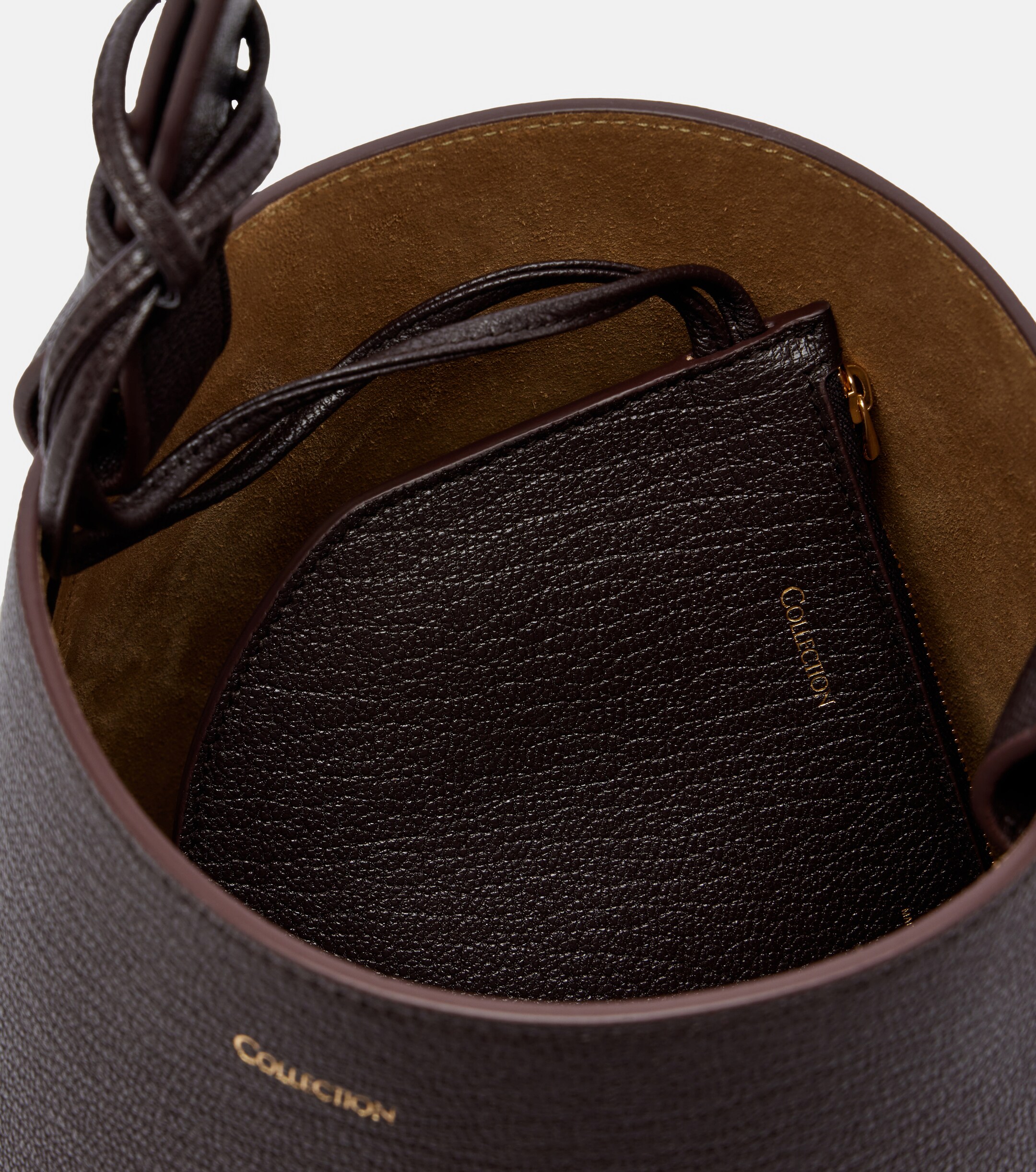 Calvin Klein Collection Orbita Small leather bucket bag