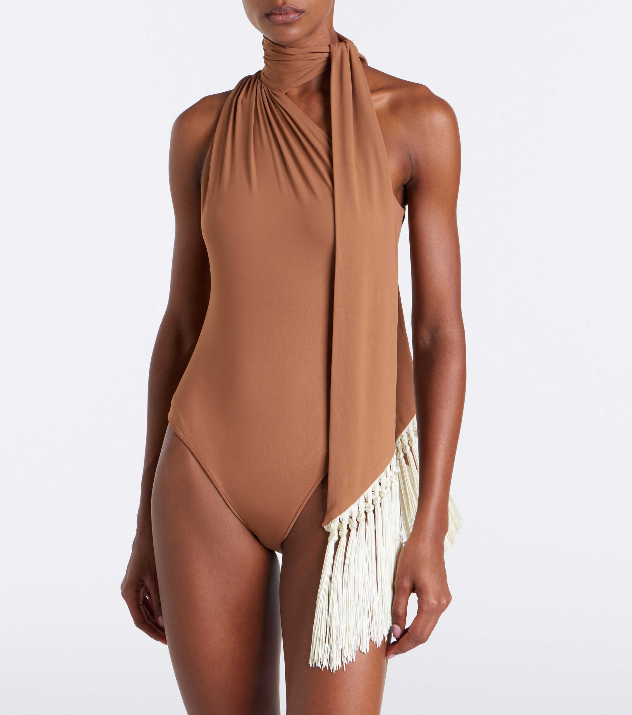 Taller Marmo Taller Marmo Siwa scarf-detail swimsuit and beach cover-up set