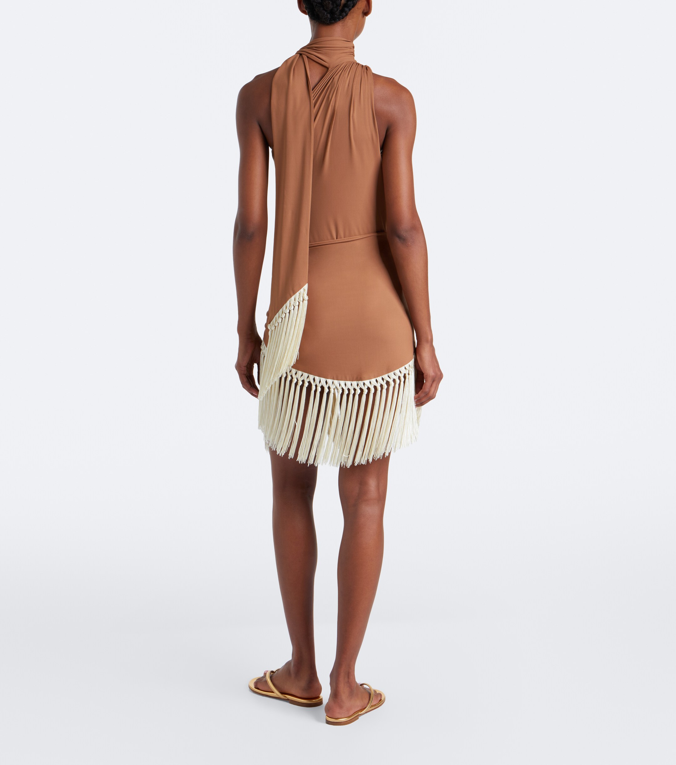 Taller Marmo Taller Marmo Siwa scarf-detail swimsuit and beach cover-up set