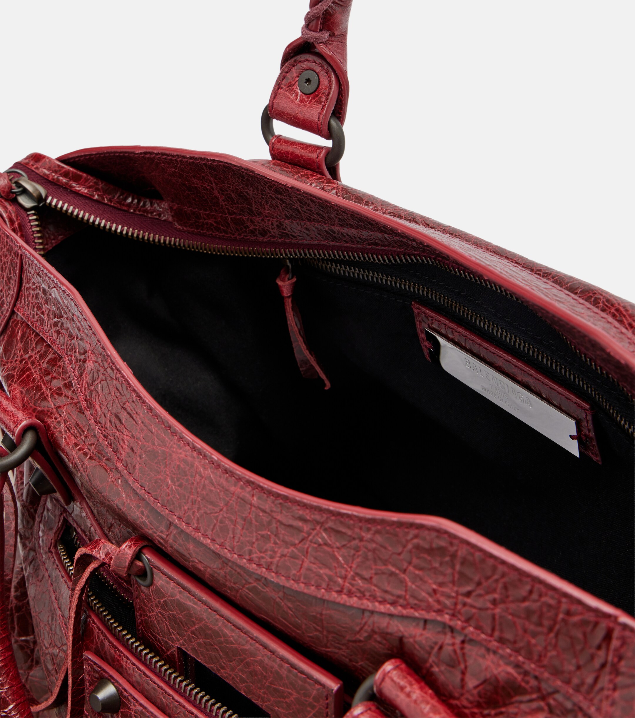 Balenciaga Le City Medium leather top-handle bag