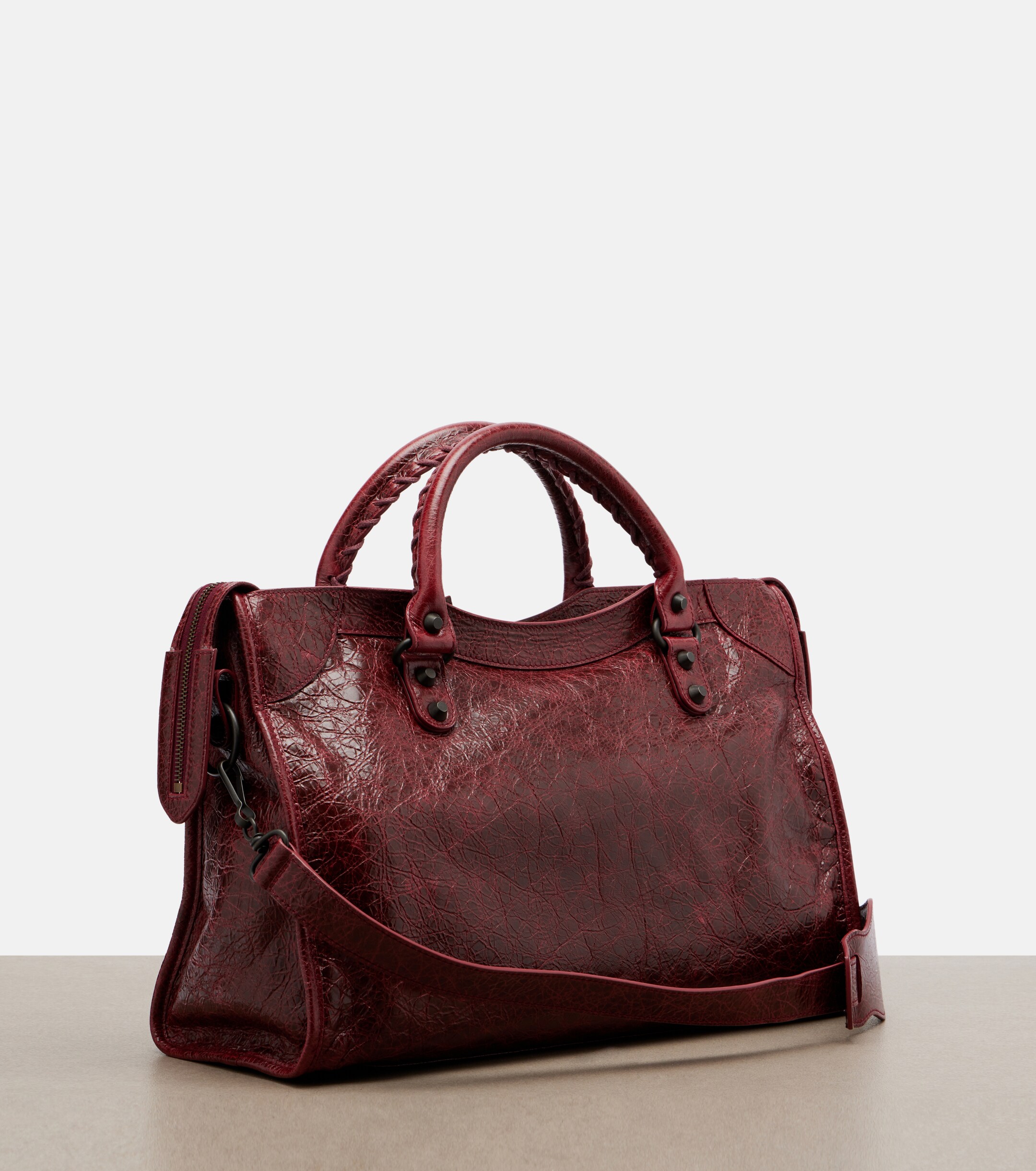 Balenciaga Le City Medium leather top-handle bag