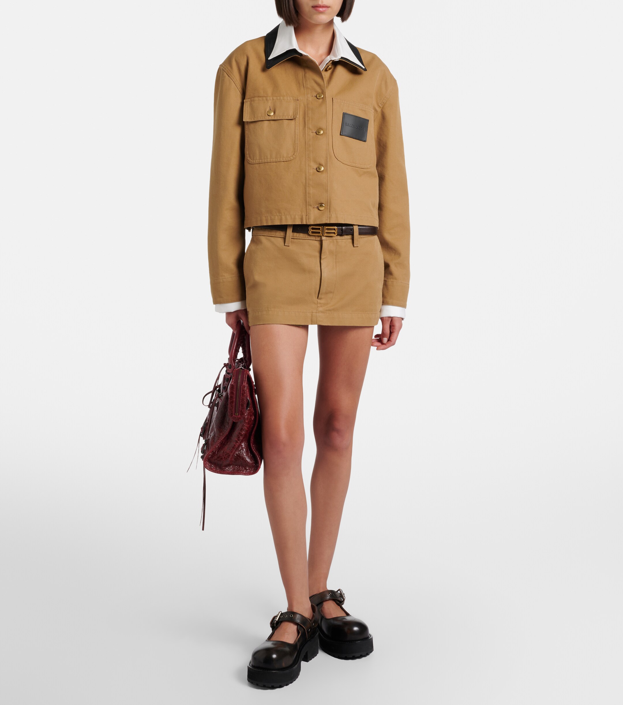 Balenciaga Le City Medium leather top-handle bag