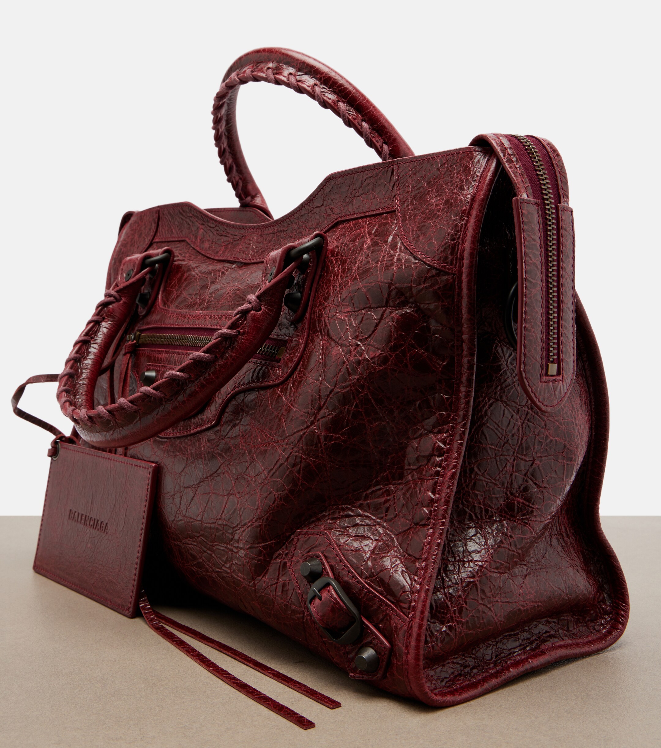 Balenciaga Le City Medium leather top-handle bag