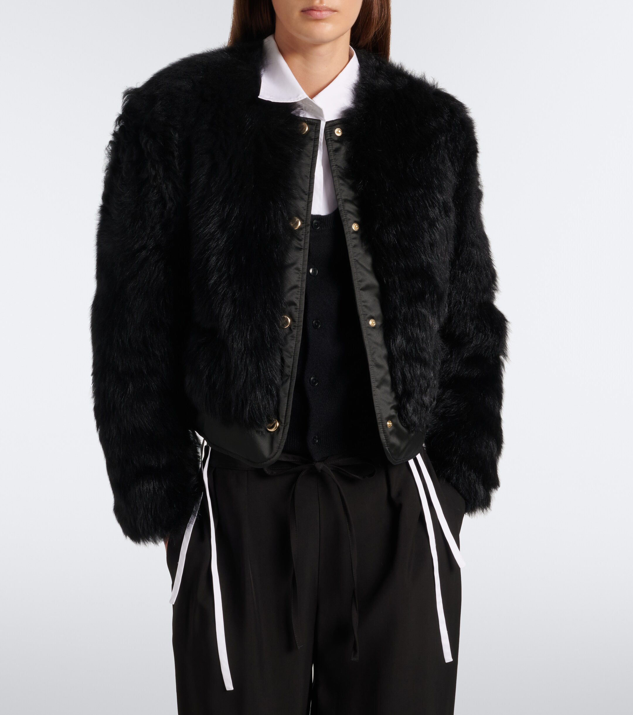Moncler Moncler Majestueux shearling jacket
