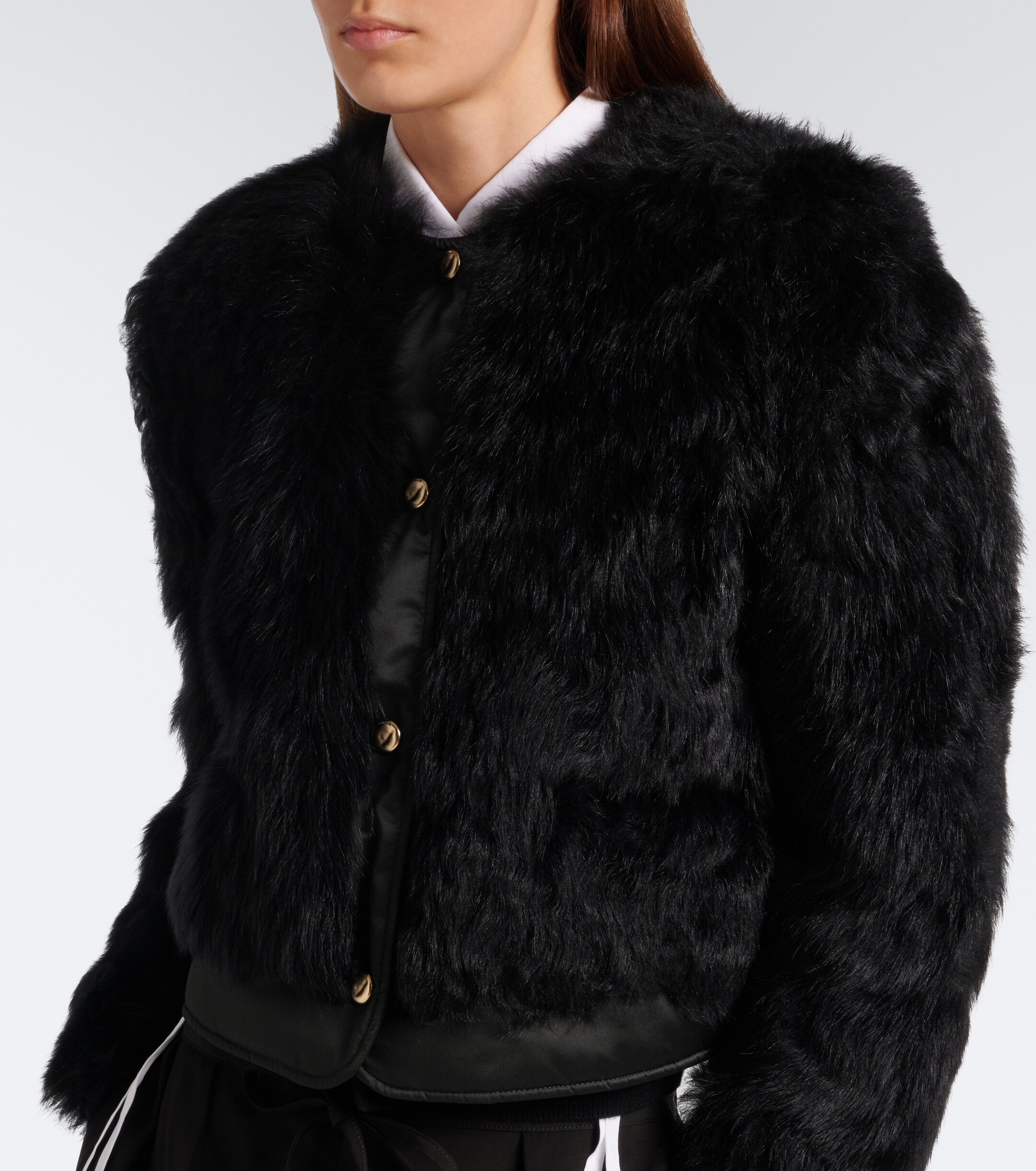 Moncler Moncler Majestueux shearling jacket