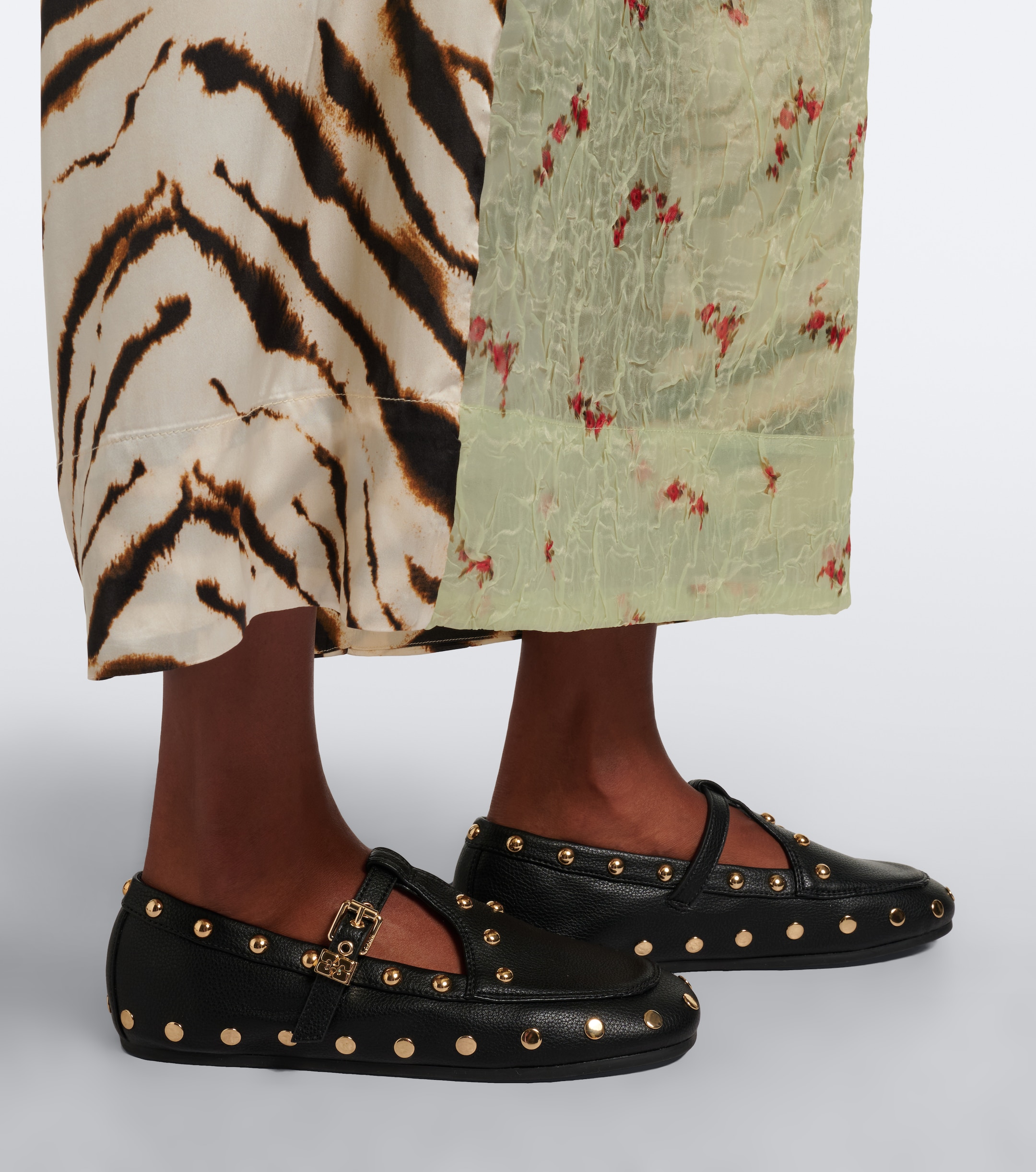 GANNI Ganni Mary Jenny studded flats