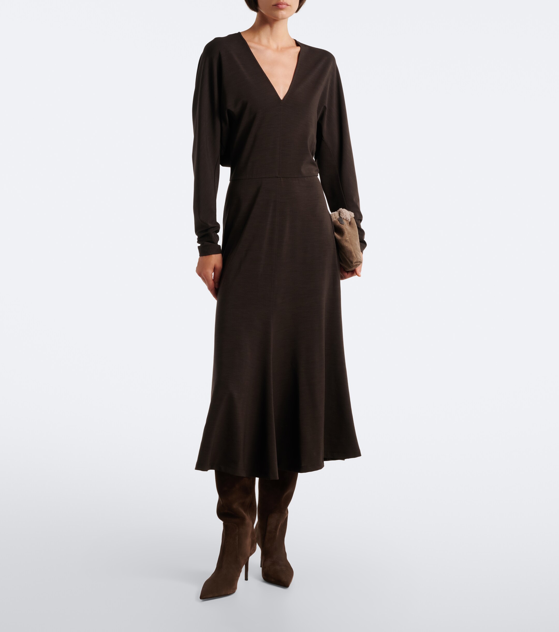 Brunello Cucinelli Brunello Cucinelli Monili midi dress