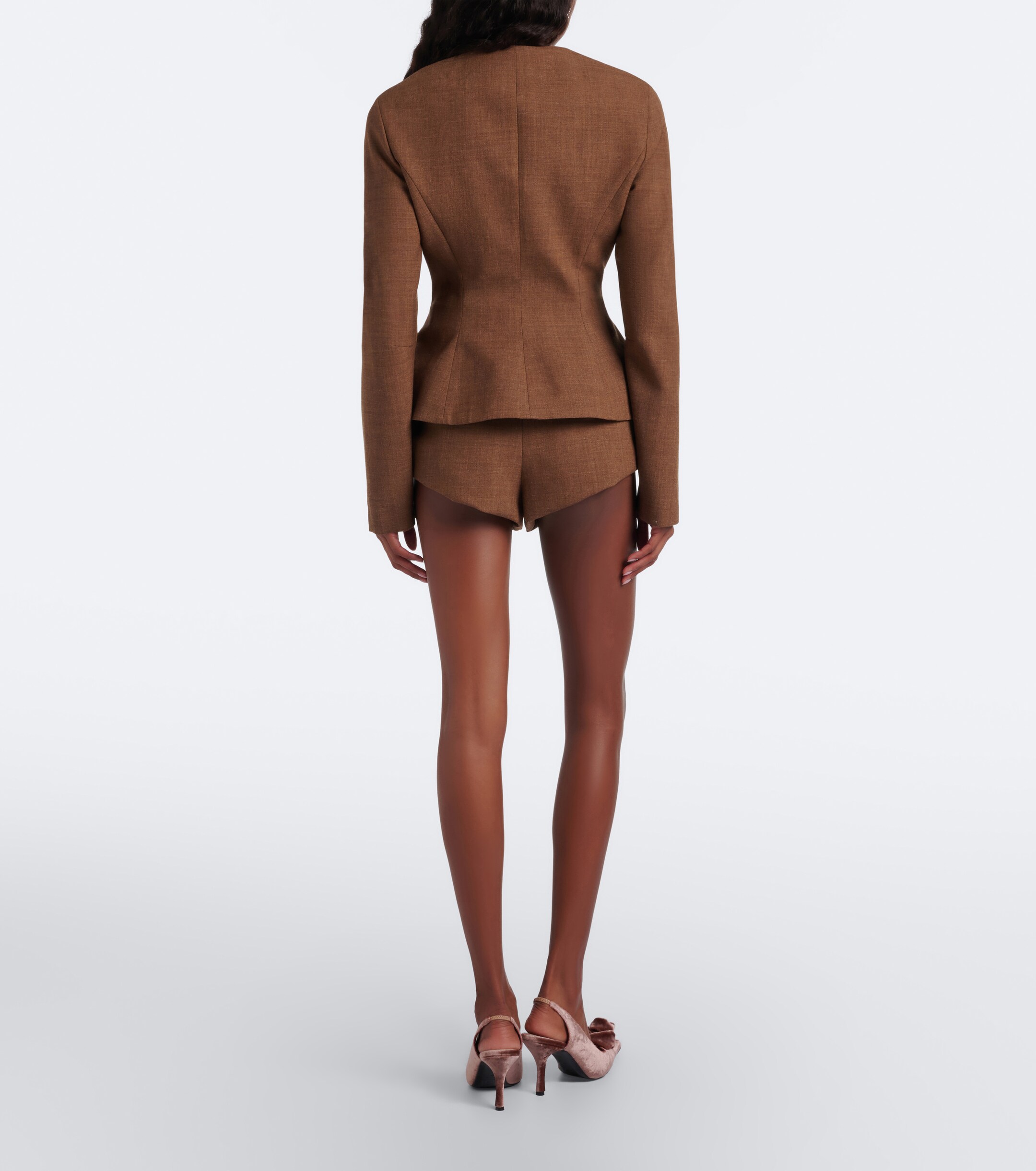 Magda Butrym Magda Butrym Belted virgin wool shorts